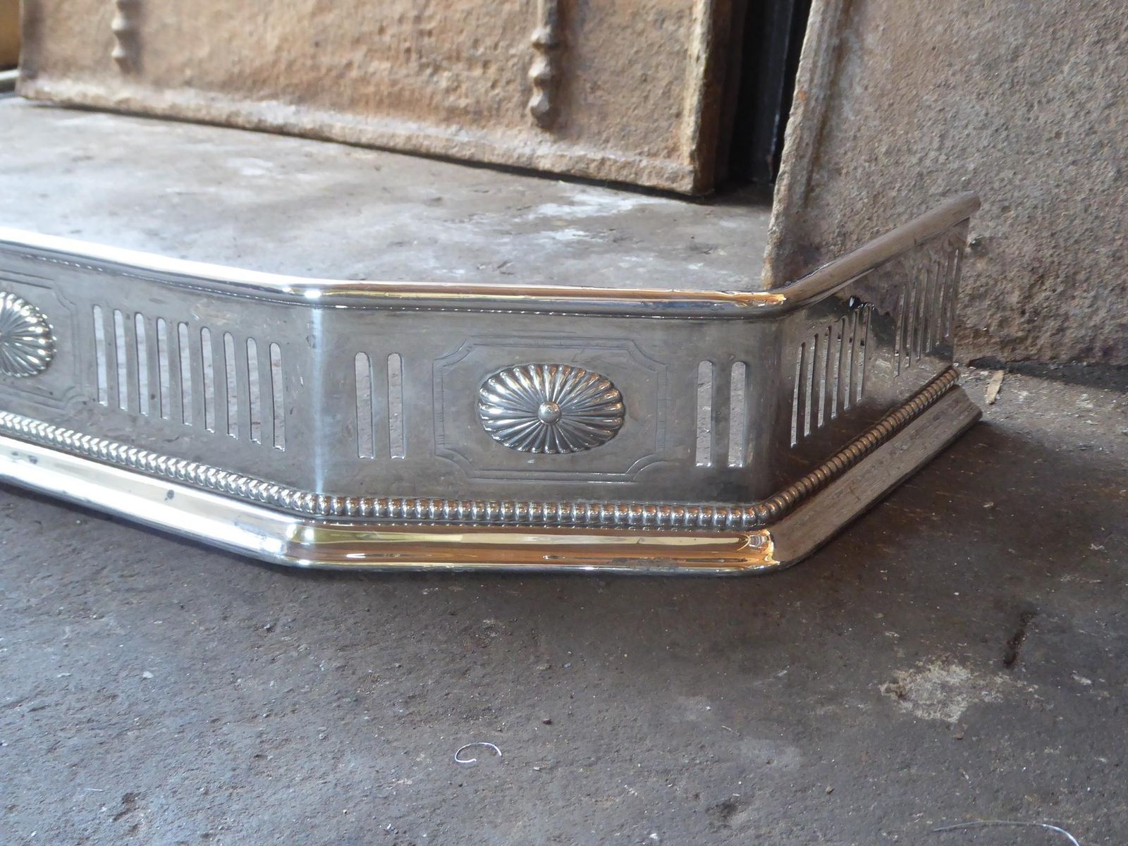 photo for sale 19th Century English Georgian Fireplace Fender