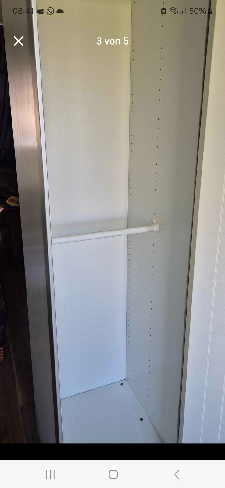 White Wardrobe With Slide Doors photo for sale
