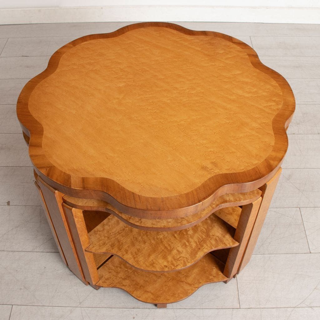 Art Deco Cloud Shaped Quintetto Nest Of Tables By Harry And Lou Epstein photo furniture