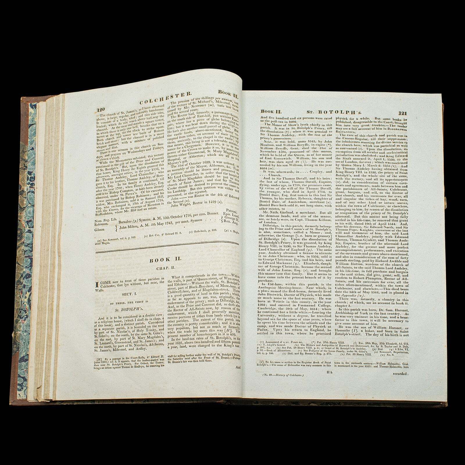 2 Vols Antique Book, Morant's History Of Essex, English, County Reference, 1816 photo buy