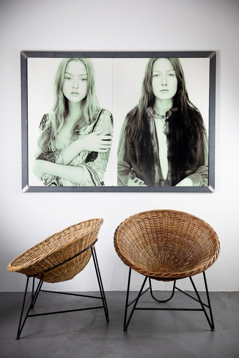 East German Wicker Lounge Chairs, 1960s, Set Of 2 photo 695.0