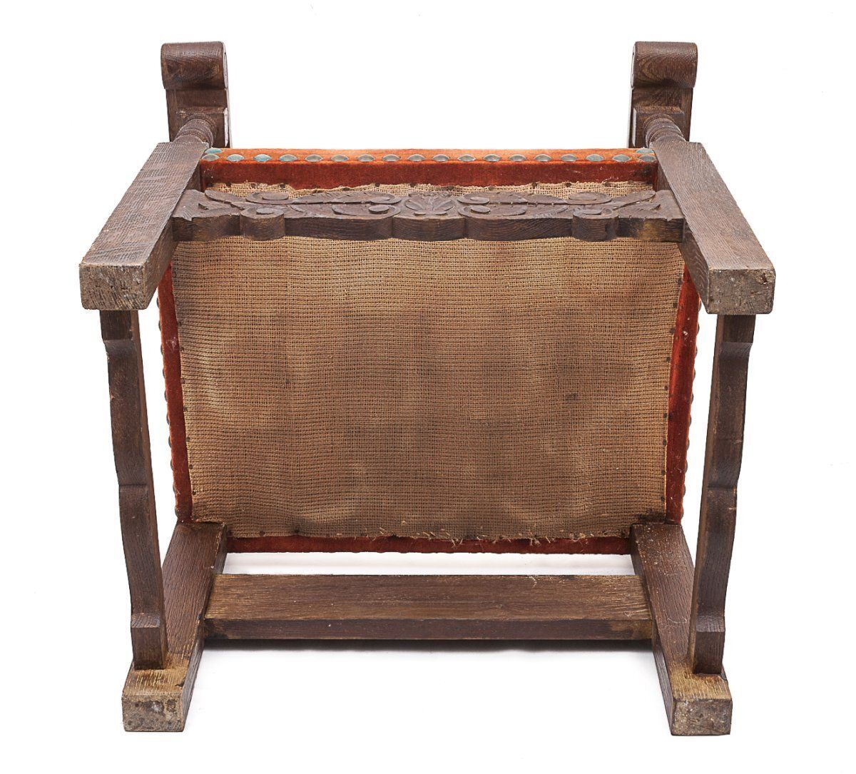 Ceremonial Armchair In Palm Wood, 1920 photo vintage