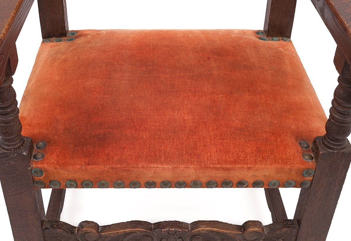 Furniture Ceremonial Armchair In Palm Wood, 1920 photo