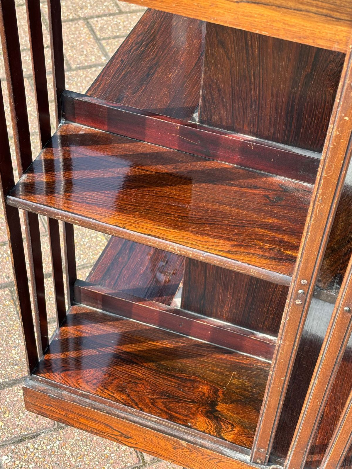 Edwardian Inlaid Mahogany Revolving Bookcase photo furniture