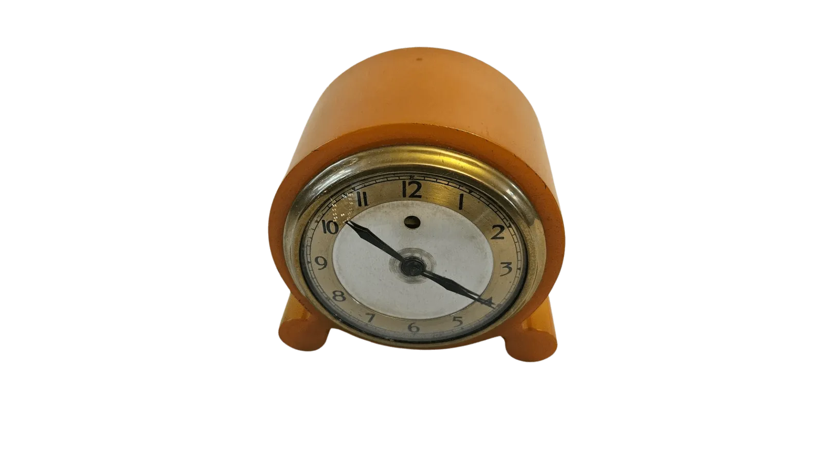 Art Deco Amber Phenolic Bakelite Clock photo furniture