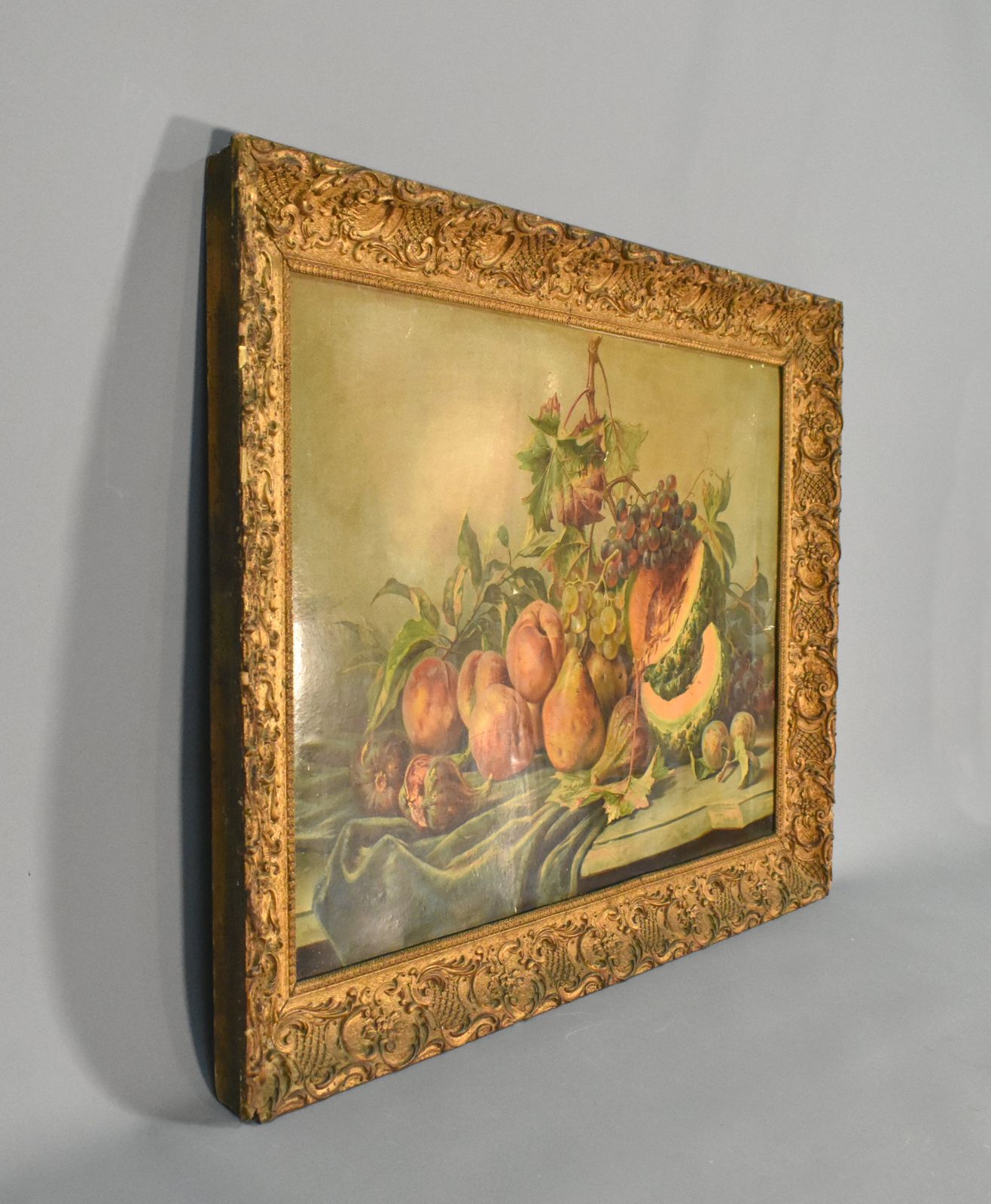 Large Giltwood Picture Frame With Intricate Decoration Louis XV Style photo furniture