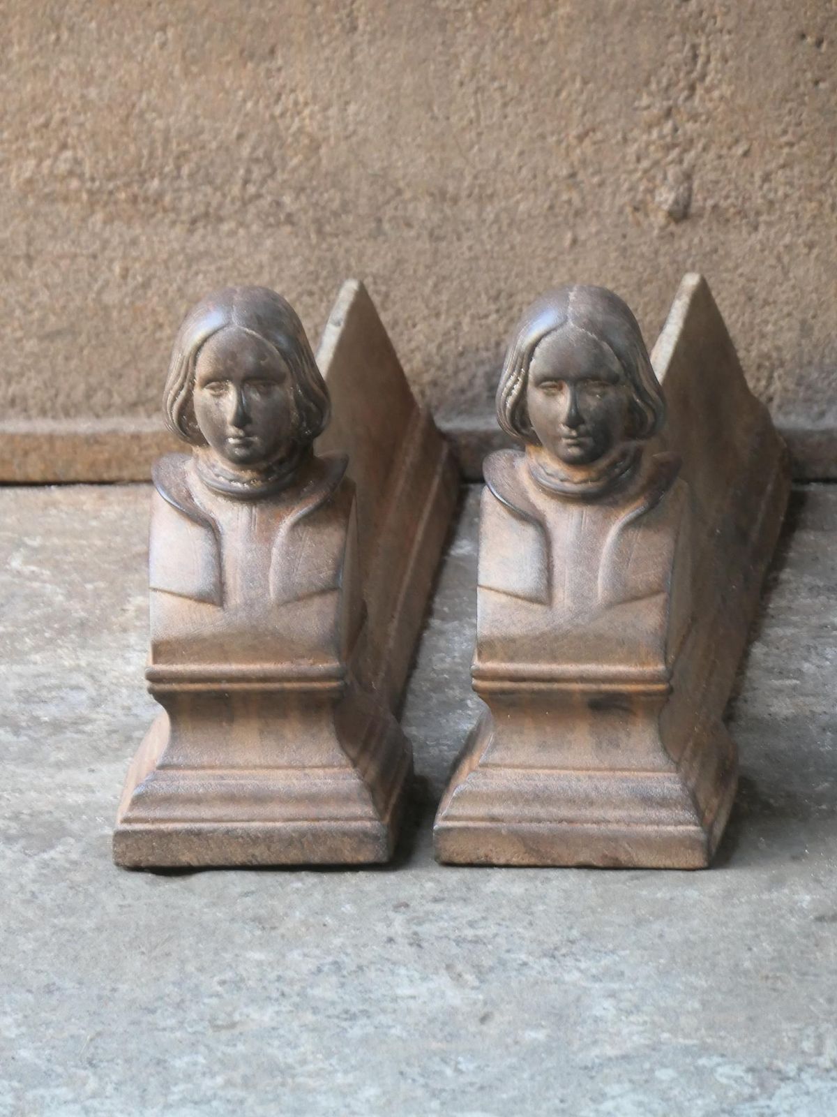 French Napoleon III Andirons Or Firedogs, 19th Century photo furniture