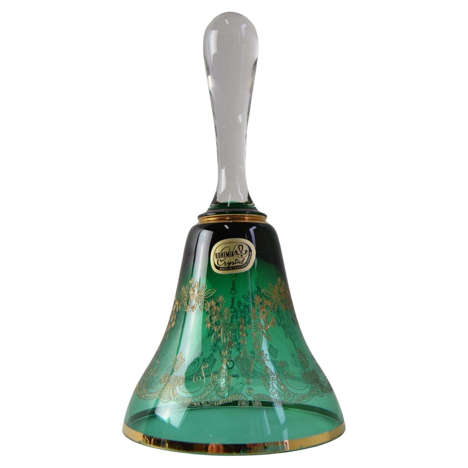 Glass Bell Bohemia Crystal 1960s