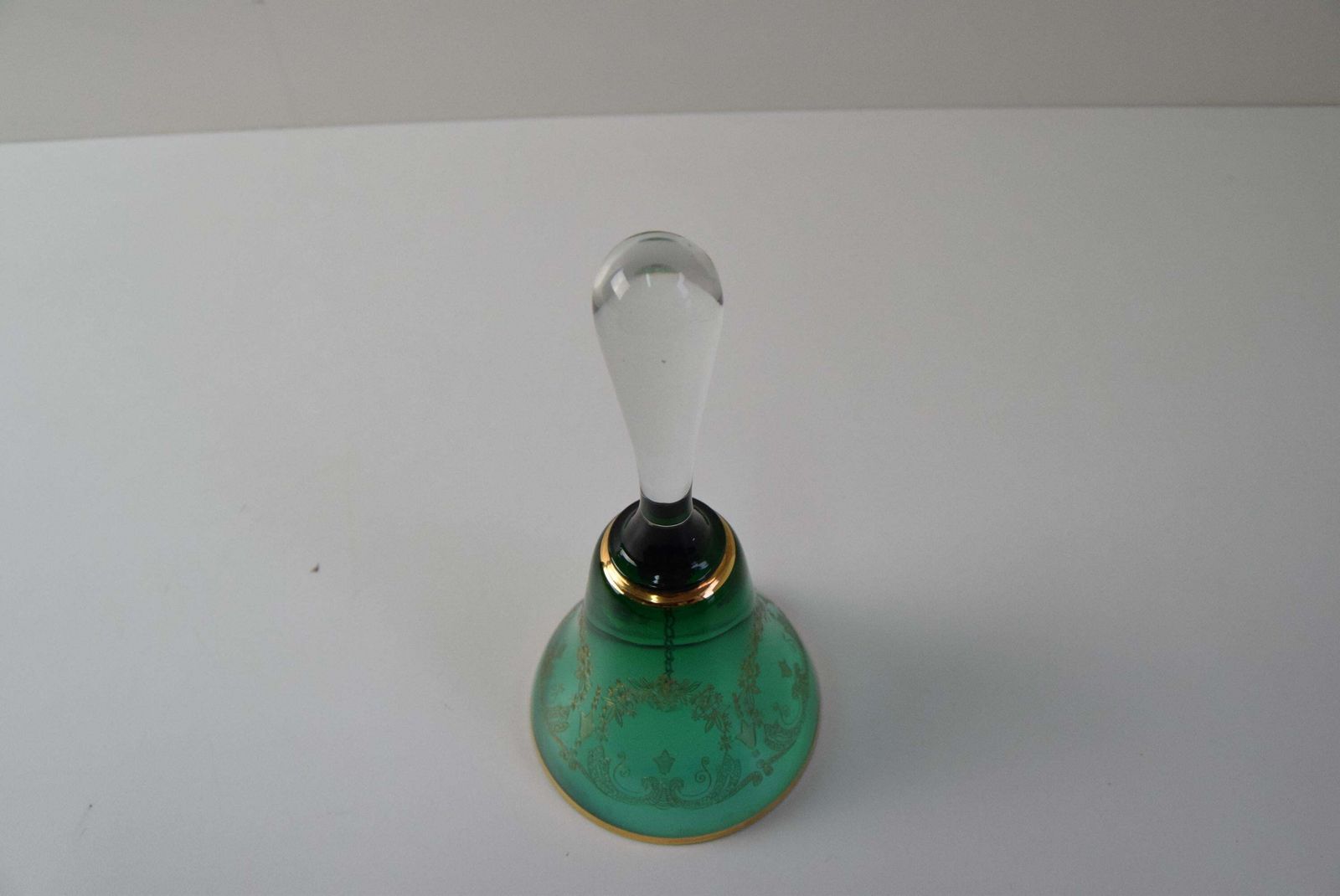 Glass Bell Bohemia Crystal 1960s photo vintage