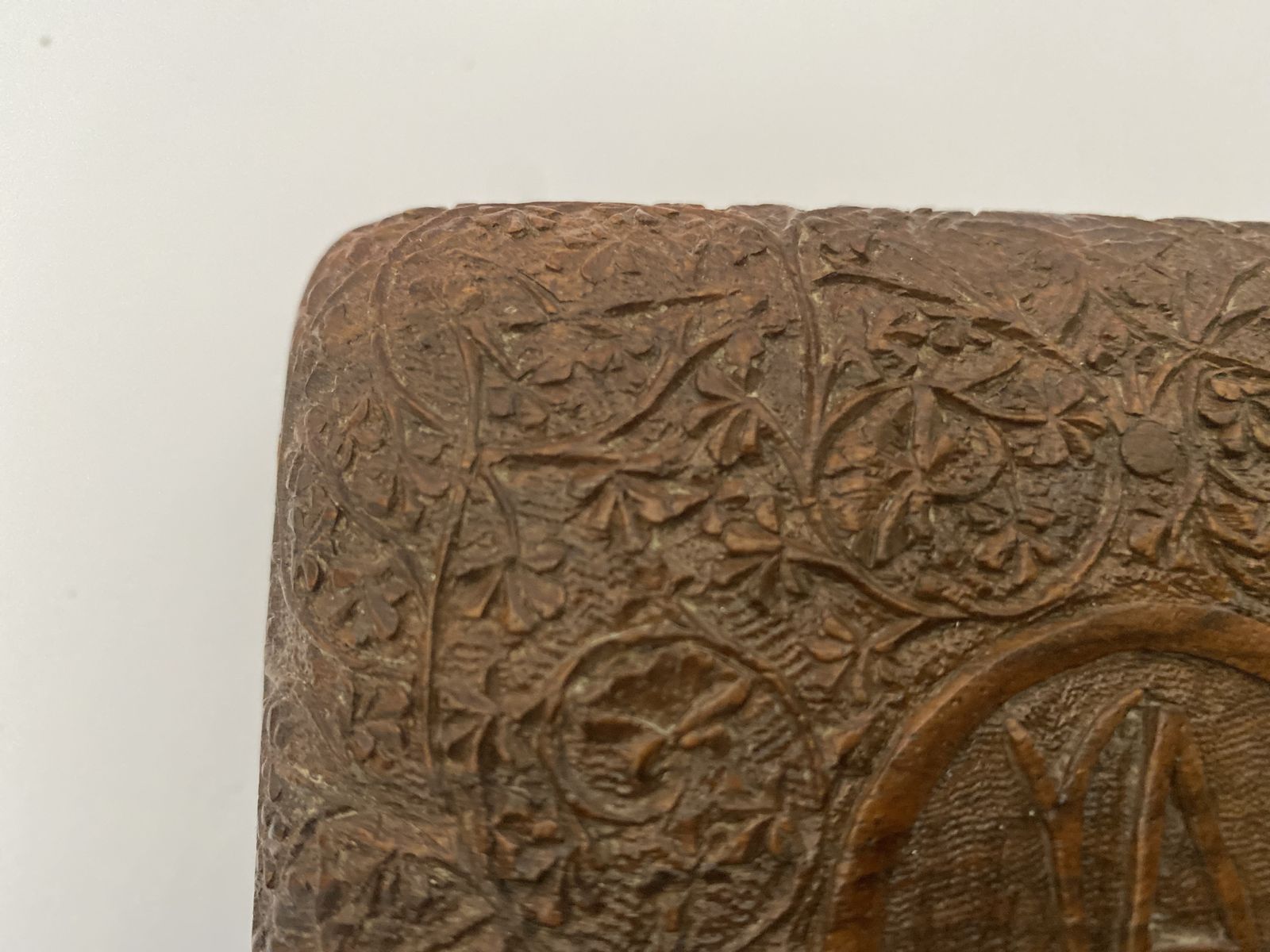 Antique, Victorian, Anglo Indian, Intricately Hand Carved Sandalwood Box photo Home Decor