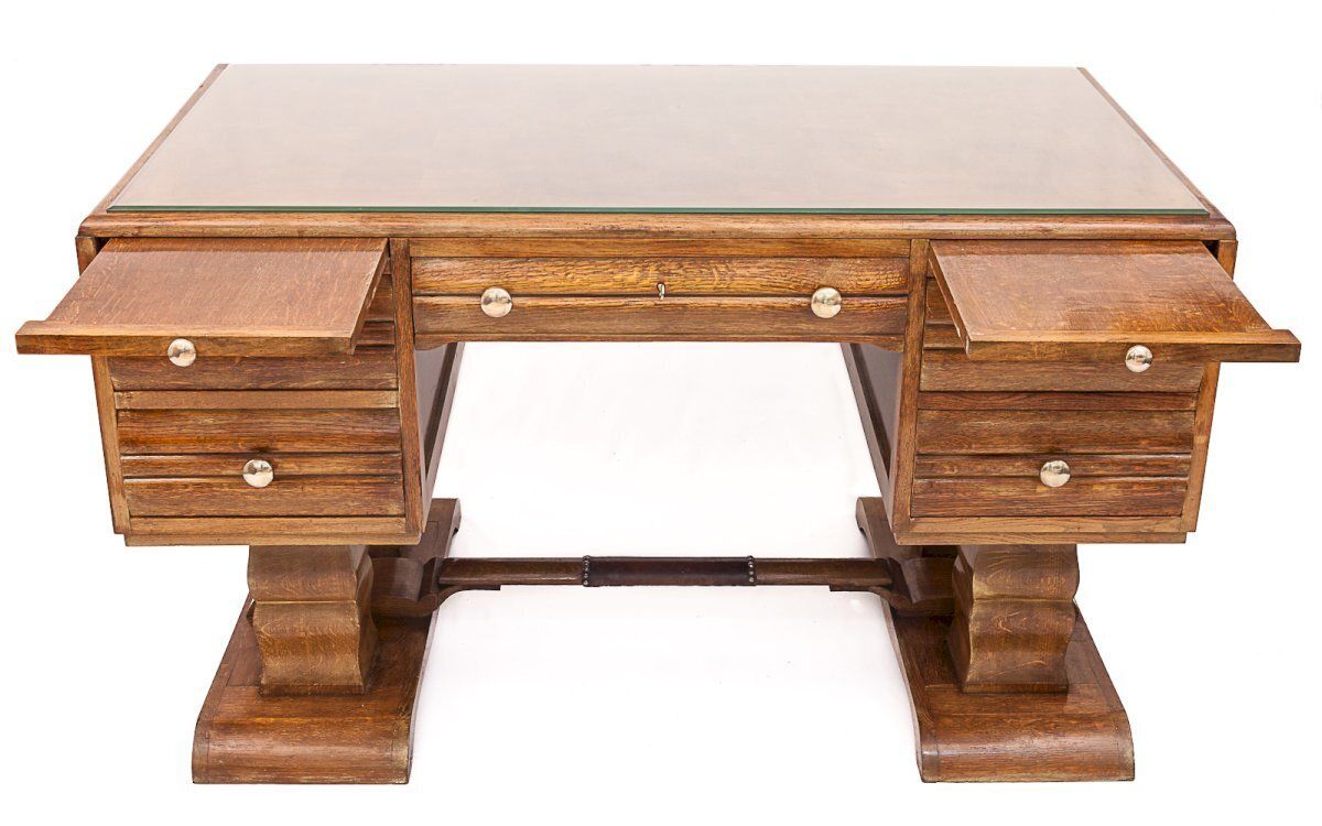 Charles Dudouyt Art Deco Desk, 1930 photo for sale
