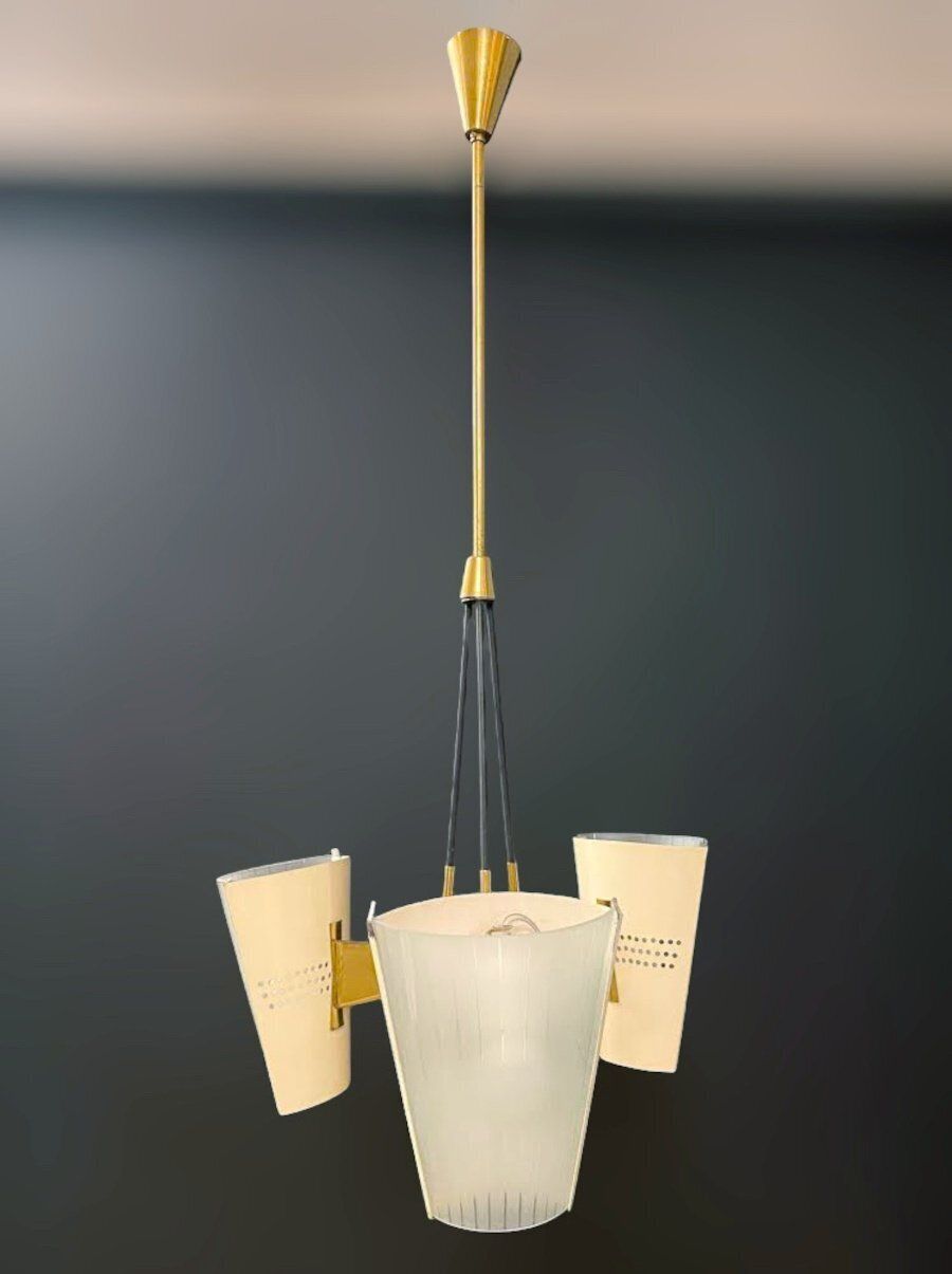 Midcentury Pendant By Stilnovo photo for sale