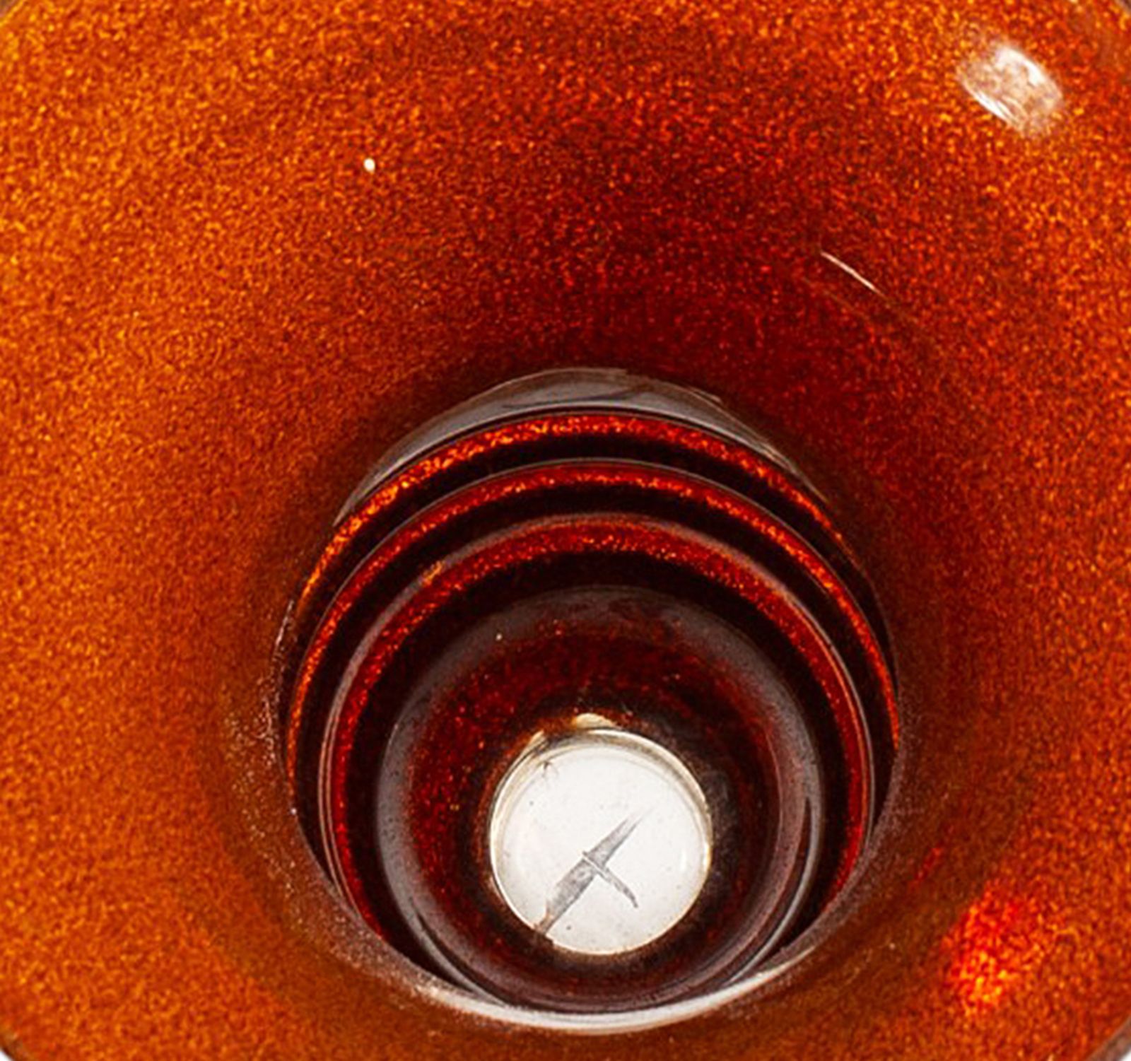Mid 20th Century Modern Barbini Like Enameled Murano Glass Trumpet Vase, Italy photo buy