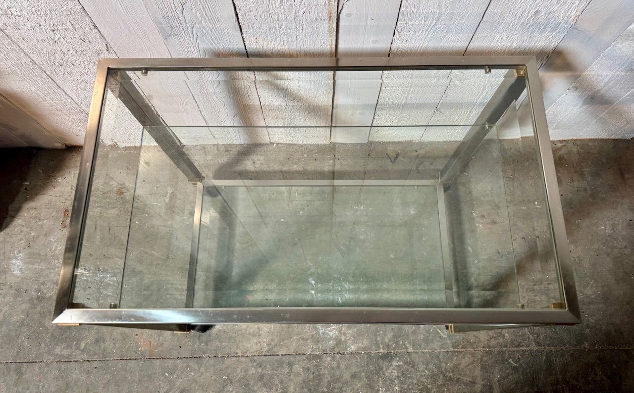 photo buy Quality French Mid Century Chrome Cocktail Trolley