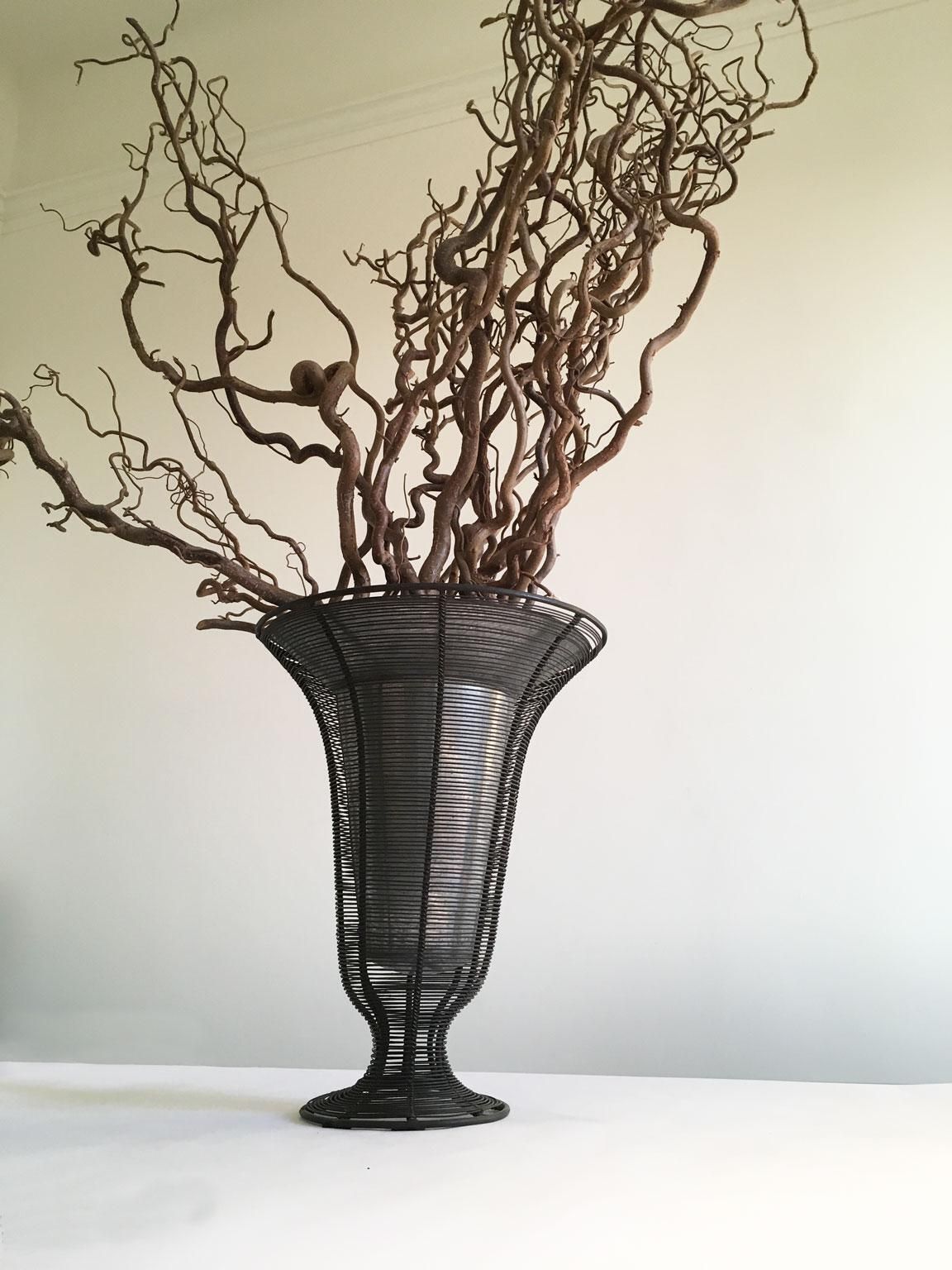 Home Decor France Iron Wire Minimalist Vase And Planter Bowl photo