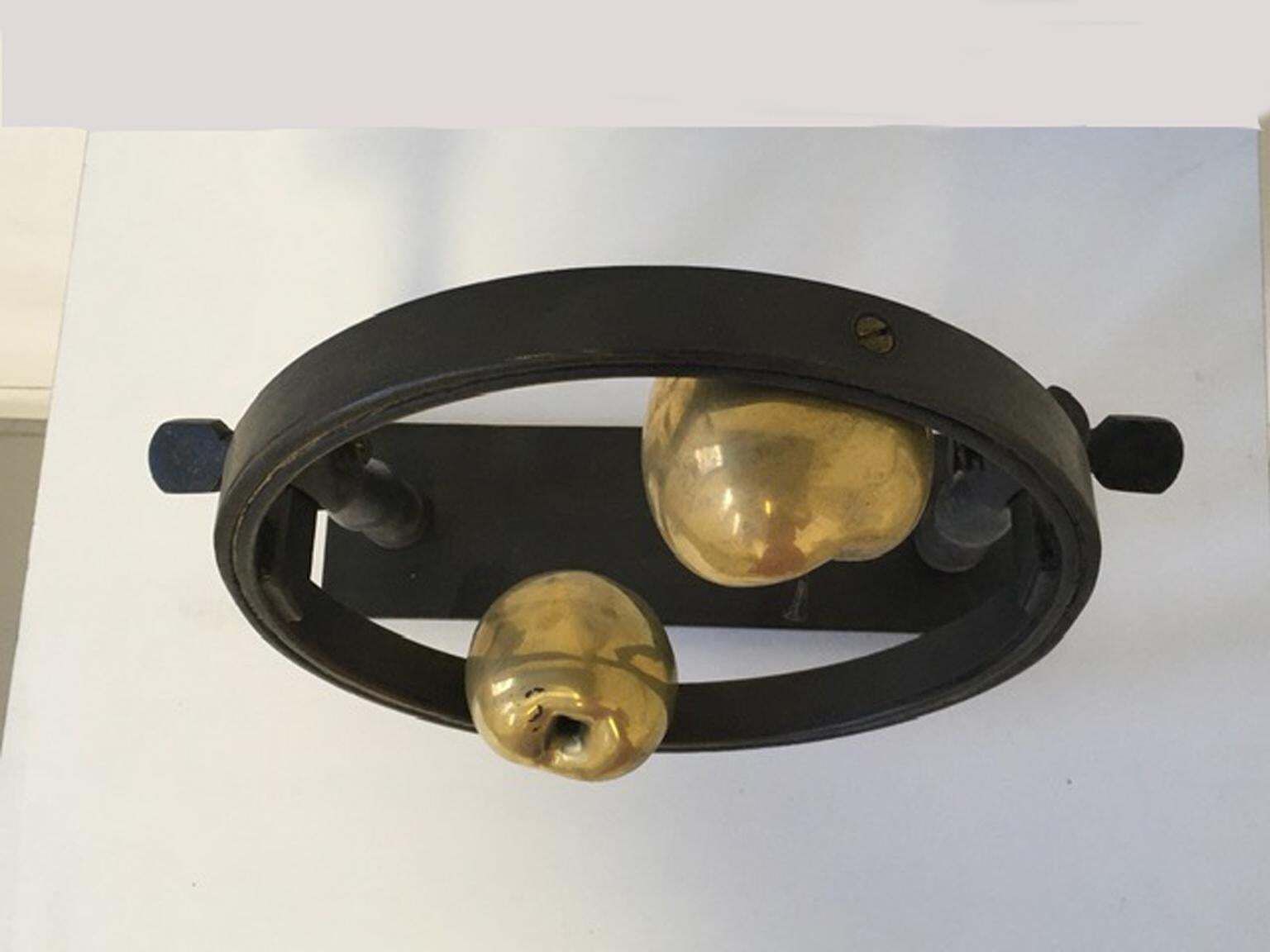 Art 1980 Italy Post Modern Abstract Bronze Sculpture Little Universe On Earth photo