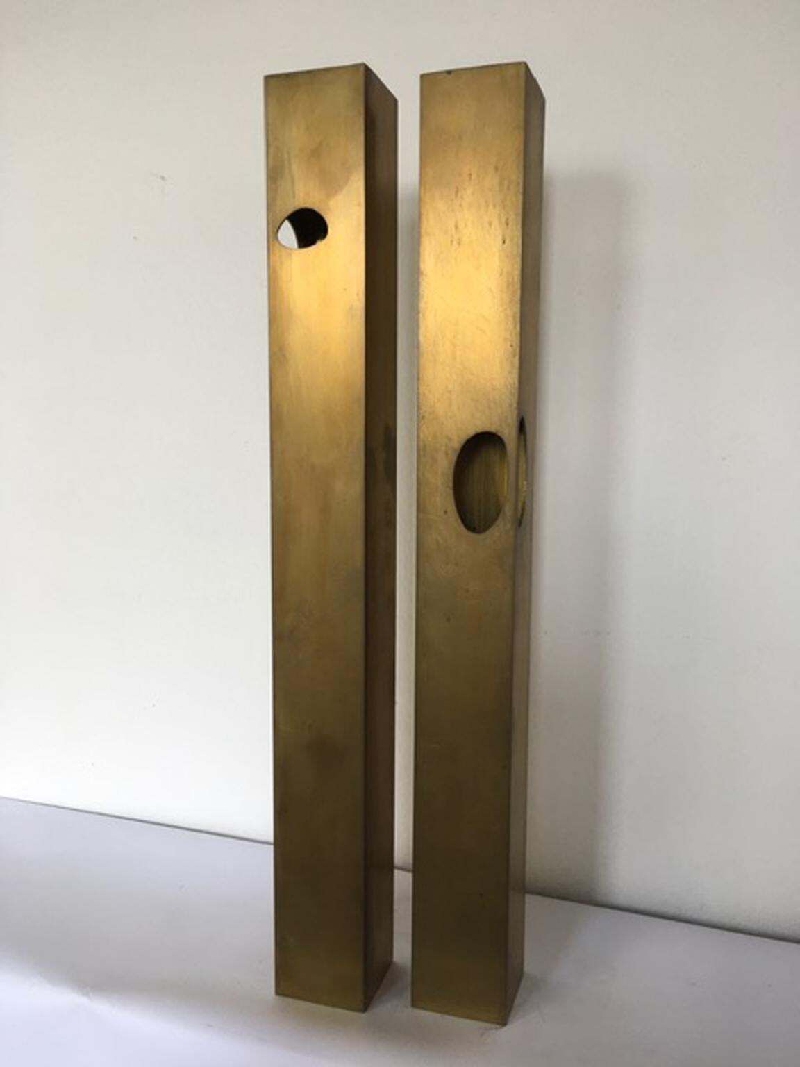 Italy 1998 The Skyscrapers Brass Abstract Sculpture photo 3403.0