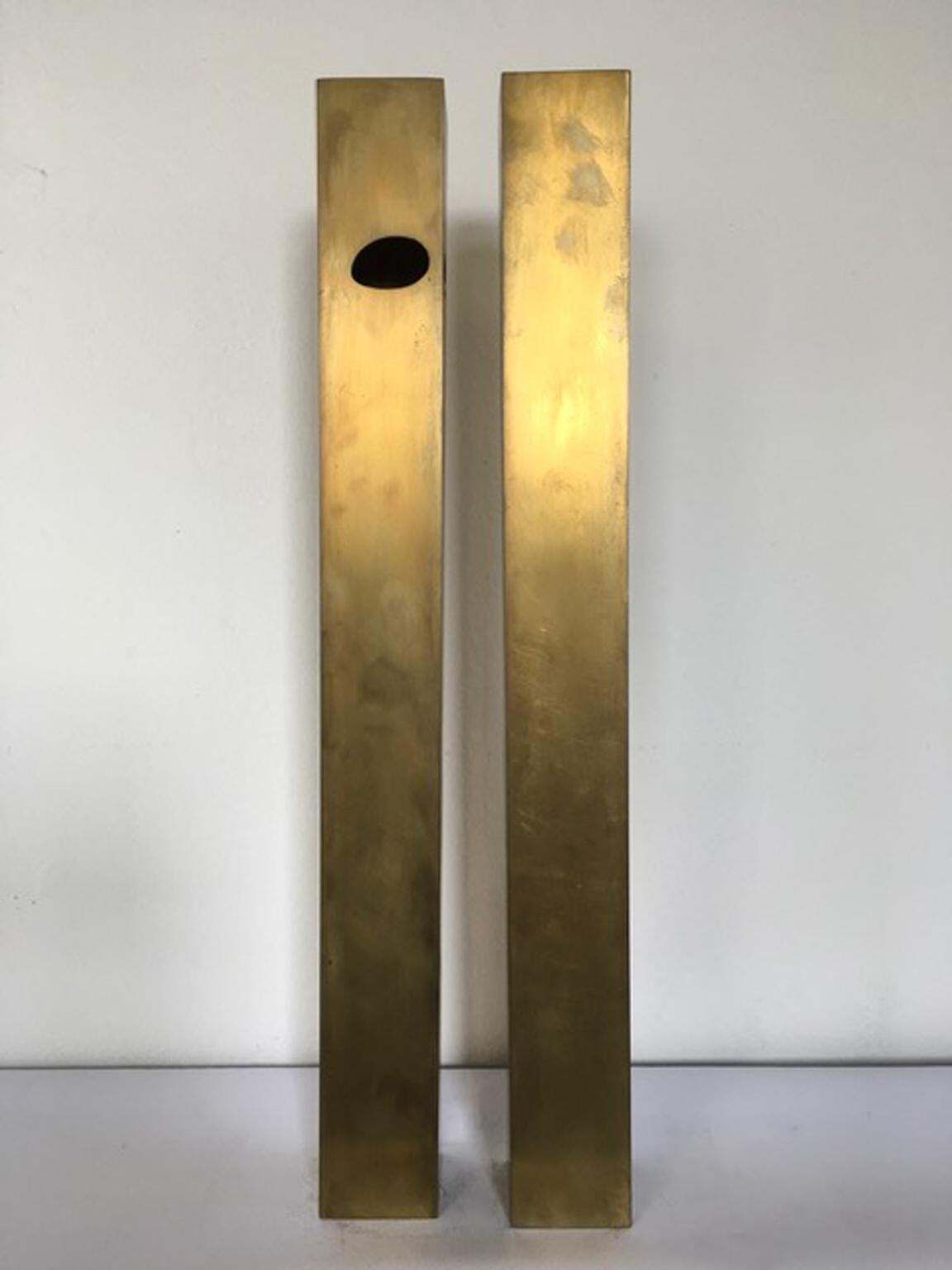 Italy 1998 The Skyscrapers Brass Abstract Sculpture photo buy