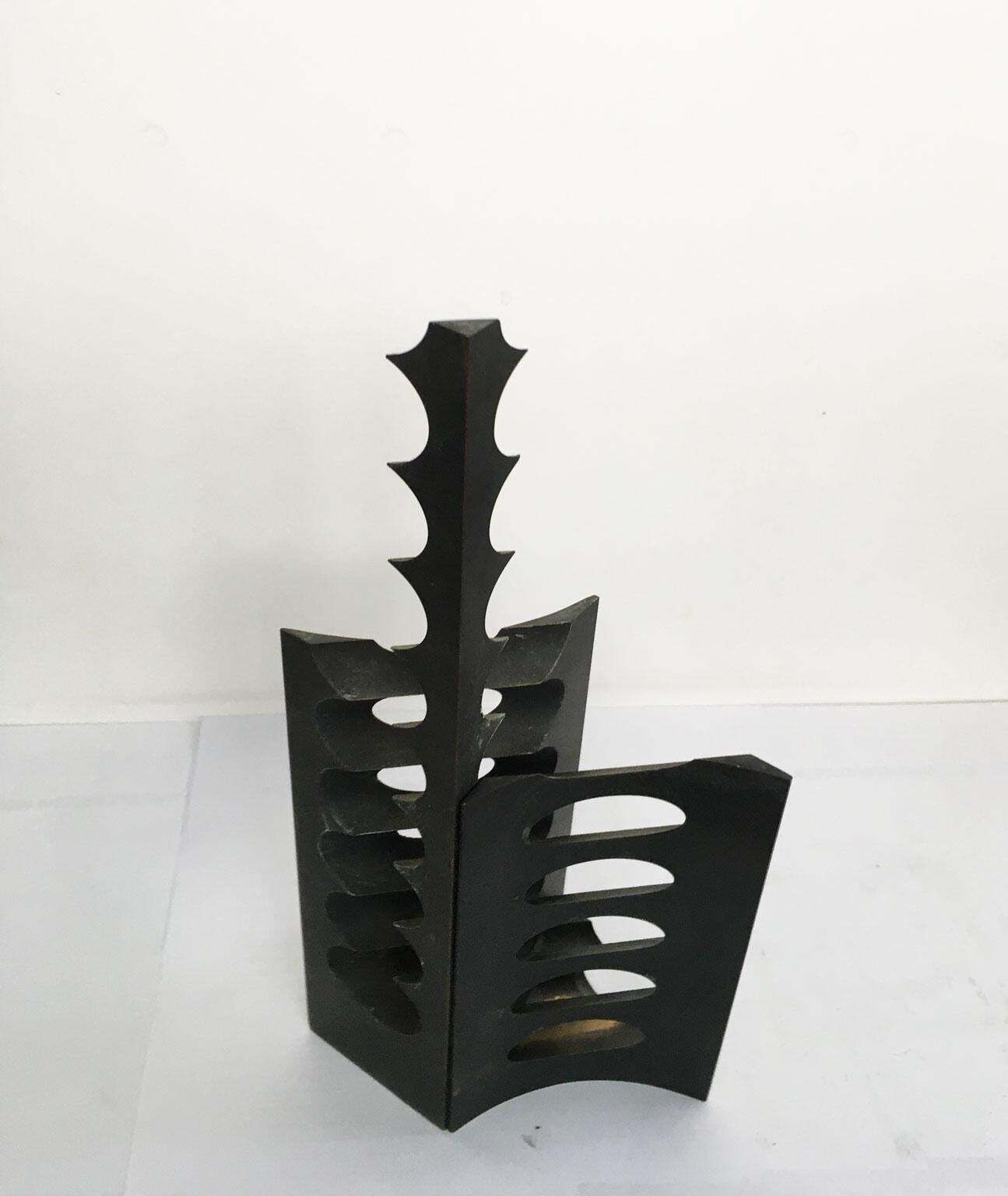 photo for sale 1975 Bronze Abstract Sculpture Roberto Vecchione Scultura Spezzata