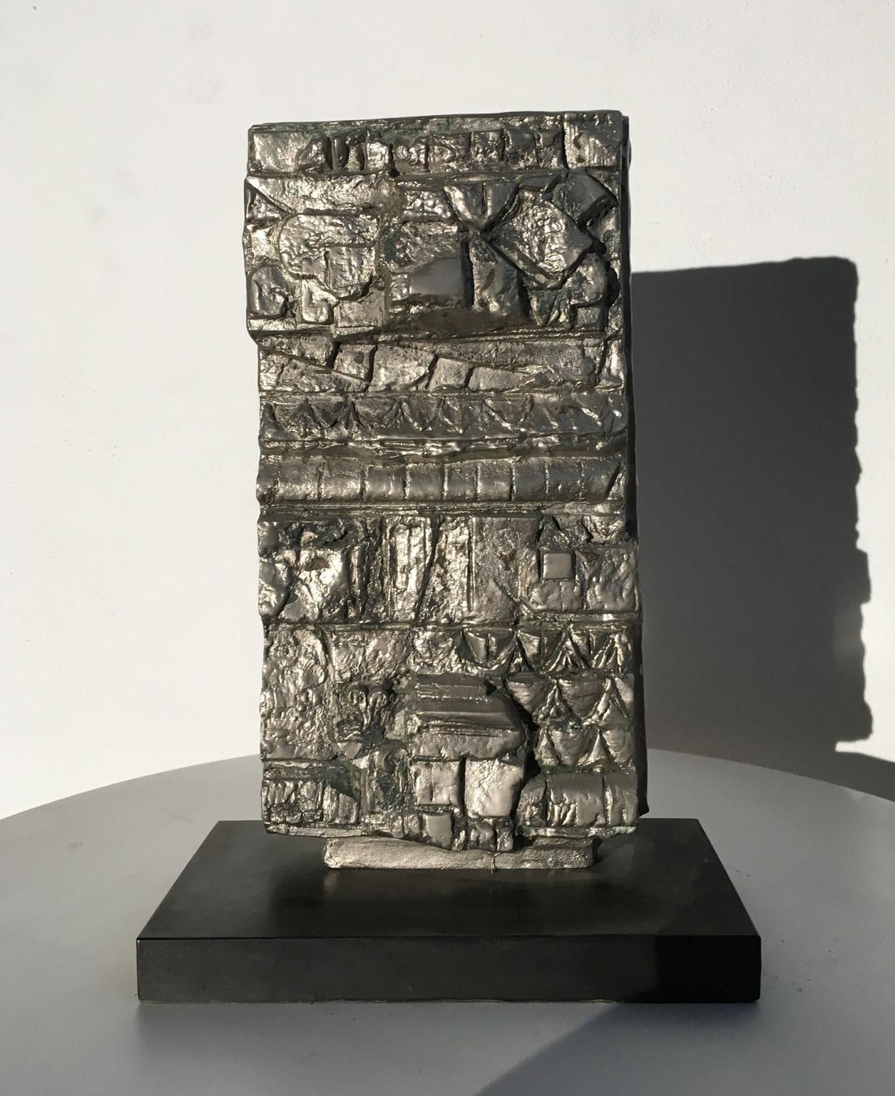 1985 Italy Bronze Abstract Sculpture By Edmondo  Cirillo  Front Opus photo Art