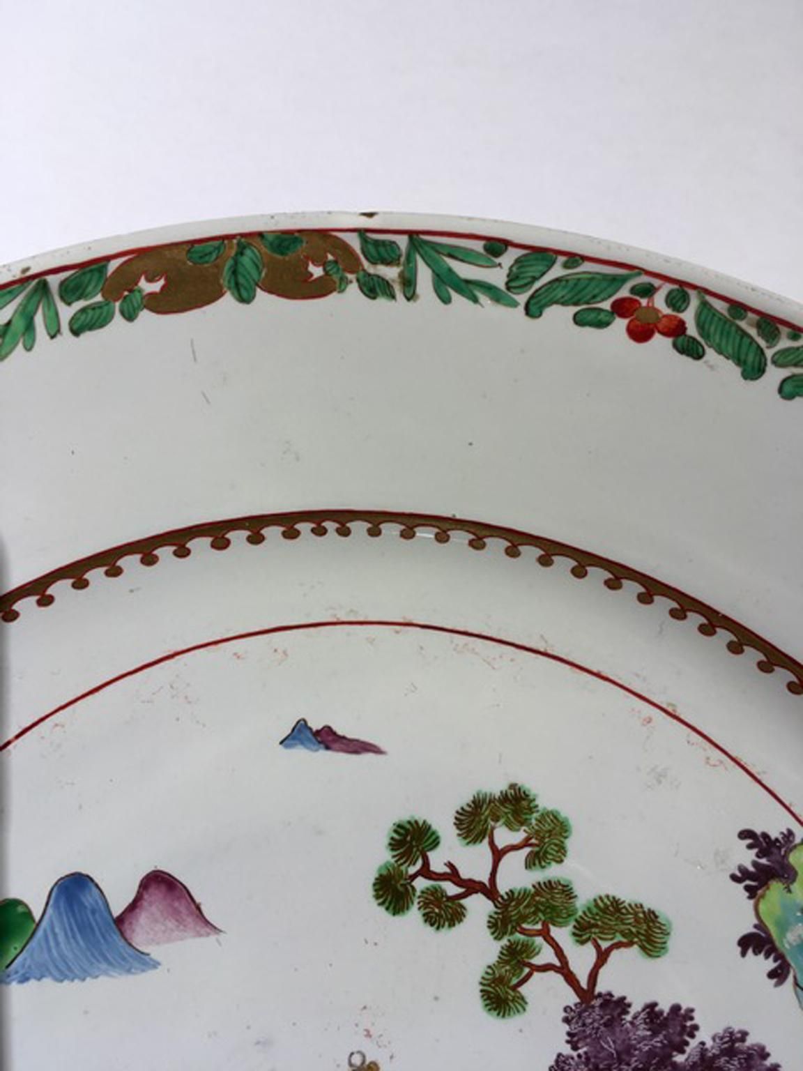 photo buy Italy Mid 18th Century Richard Ginori Porcelain Dish With Japan Landscape
