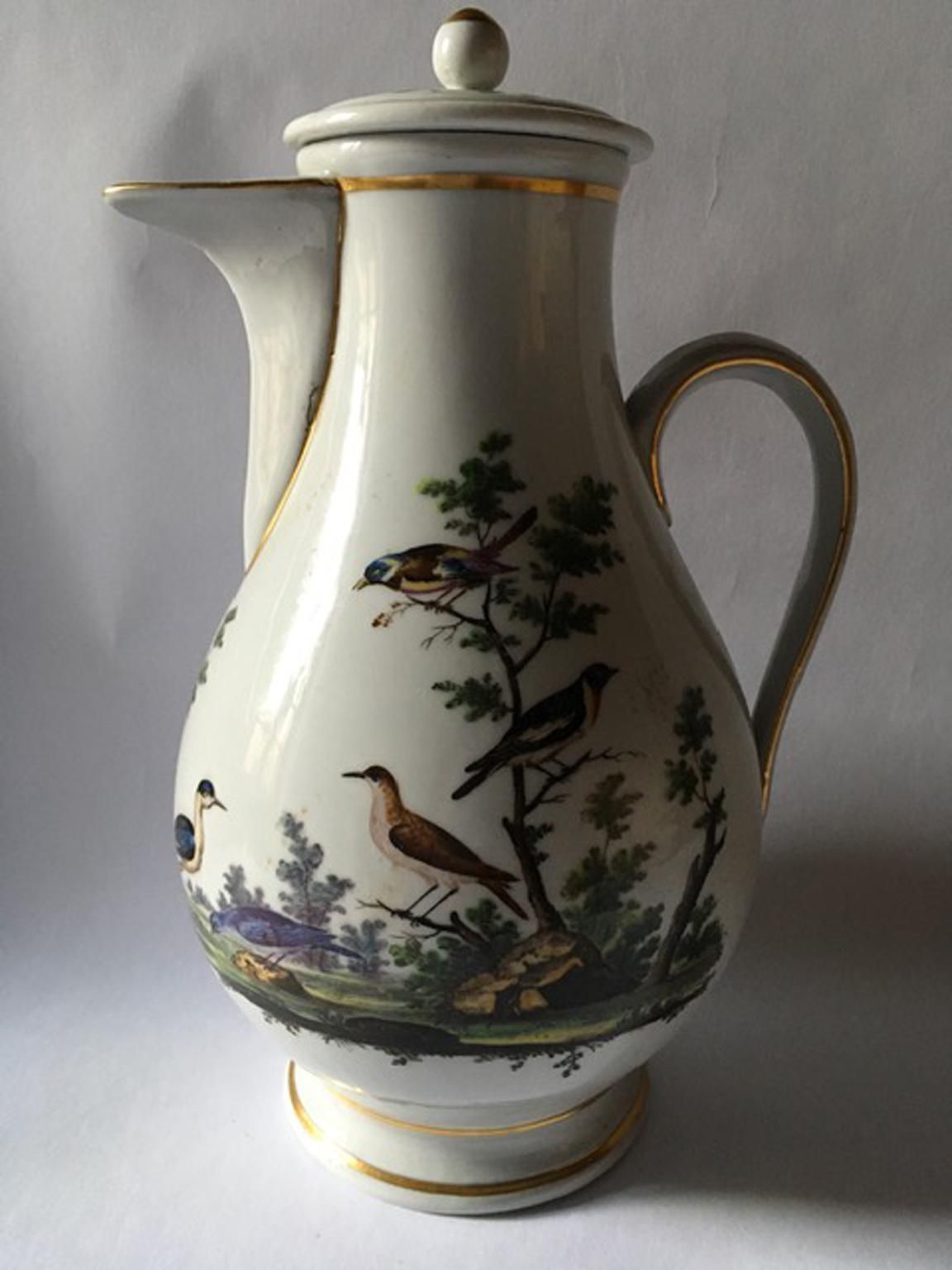 Italy Richard Ginori Mid 18th Century Porcelain Coffee Pot photo furniture