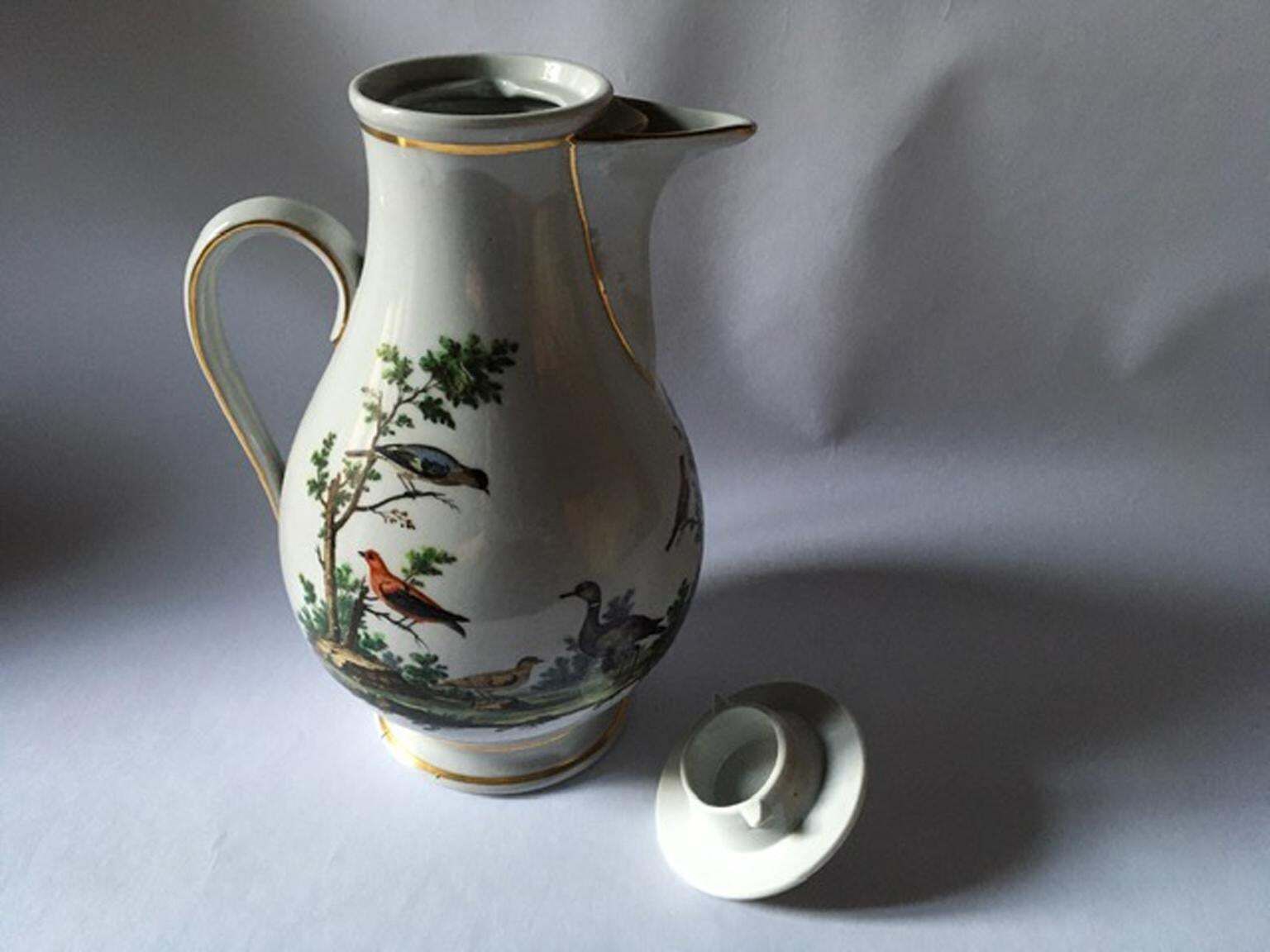 photo for sale Italy Richard Ginori Mid 18th Century Porcelain Coffee Pot