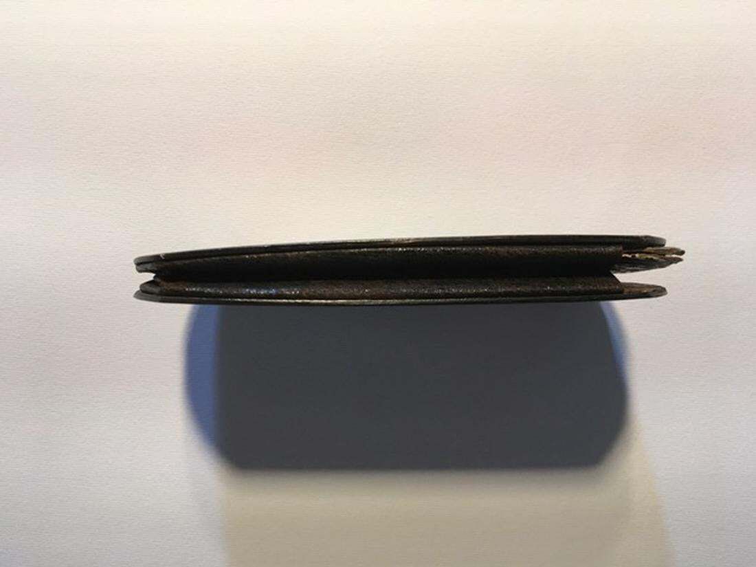 Mid 18th Century Decorative Lacquered Wooden Tobacco Snuff Box Black photo buy