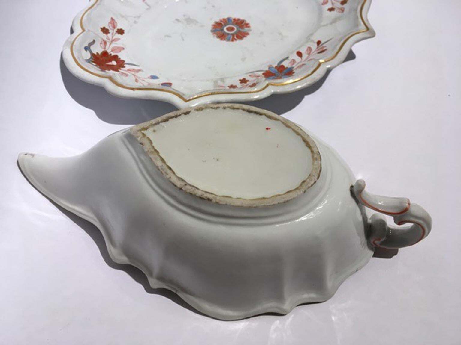 Italy Richard Ginori 18th Century Porcelain Sauce Terrin Floral Drawings photo Home Decor