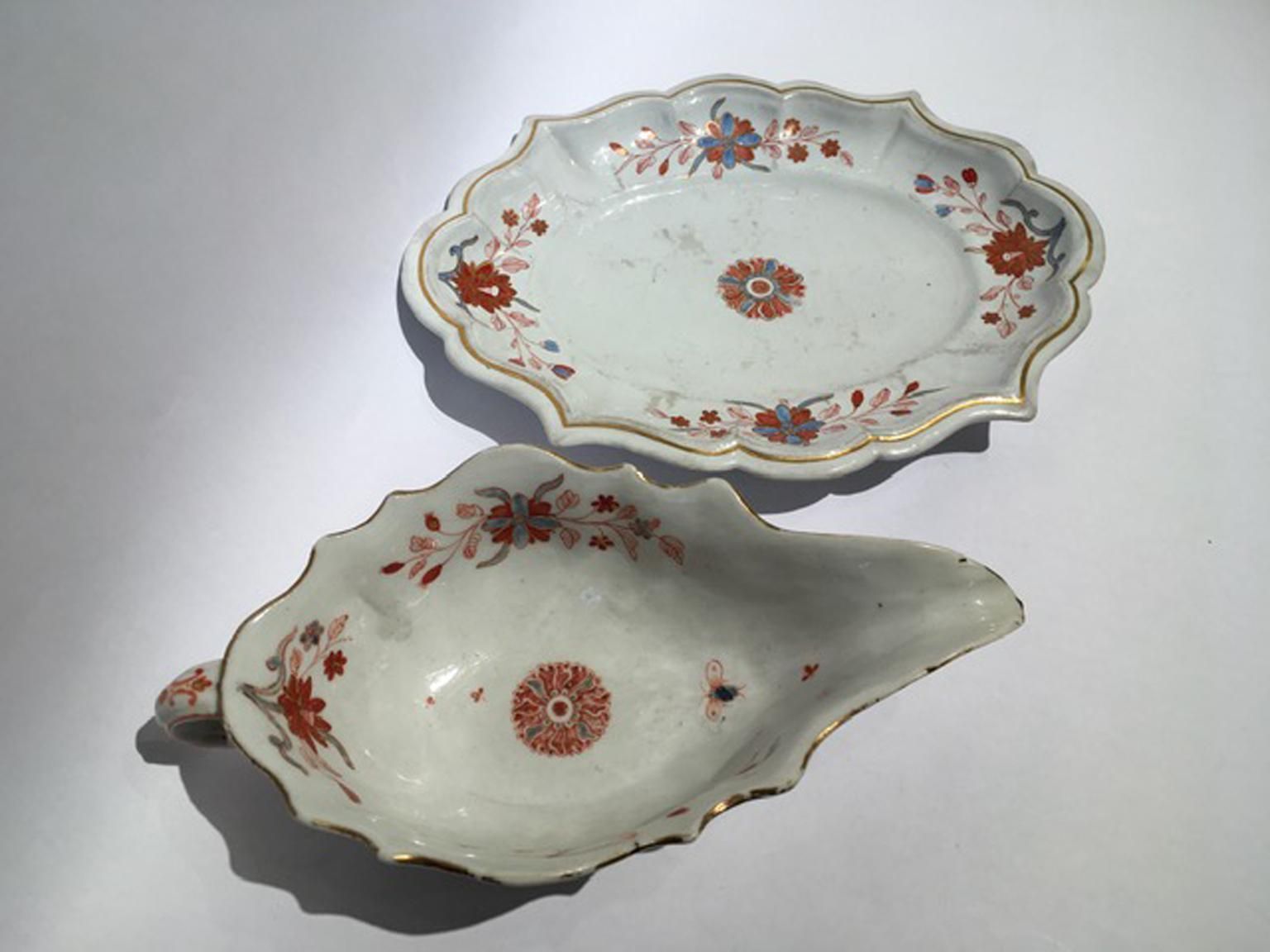 Italy Richard Ginori 18th Century Porcelain Sauce Terrin Floral Drawings photo 1616.0