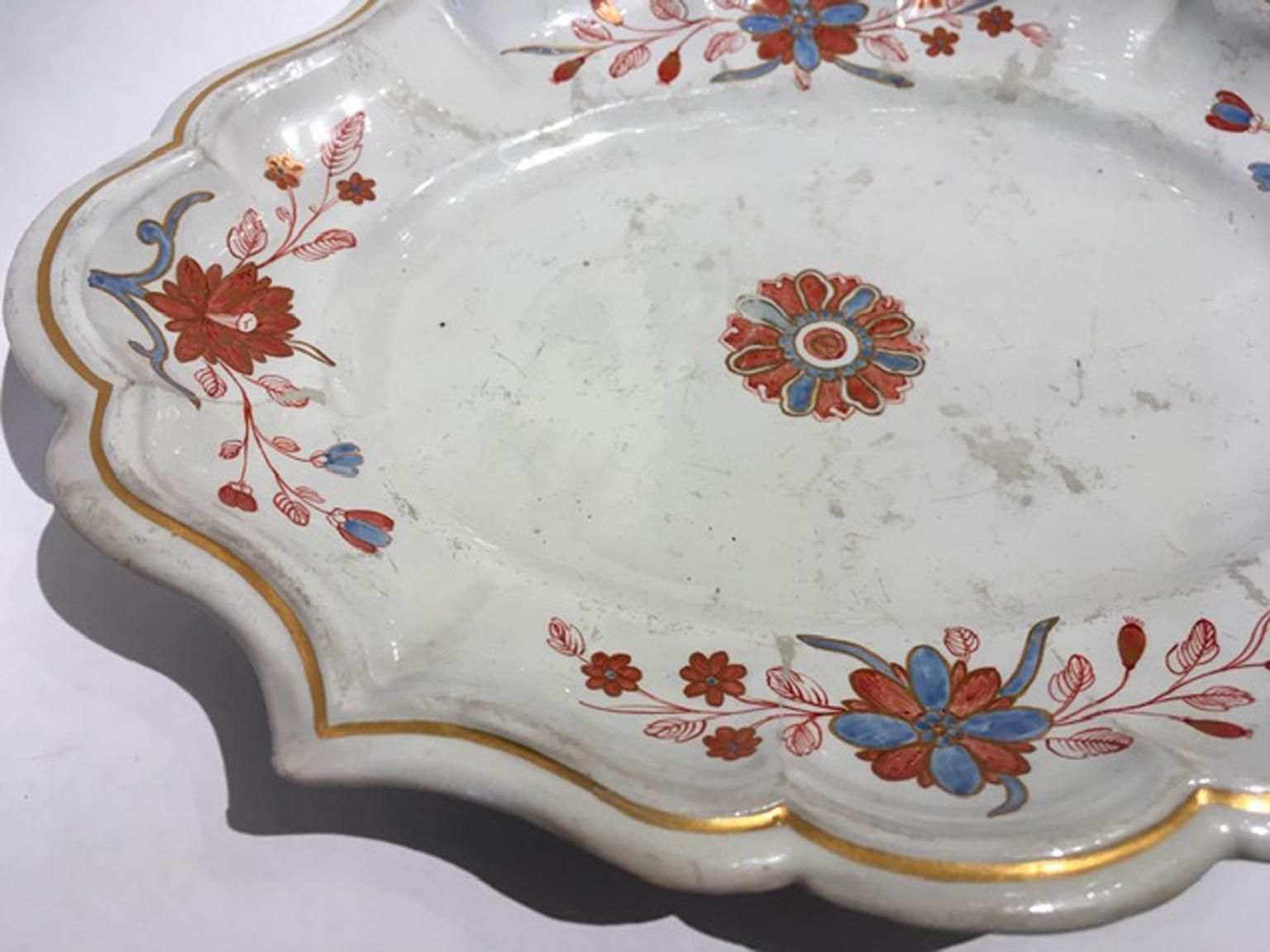 photo furniture Italy Richard Ginori 18th Century Porcelain Sauce Terrin Floral Drawings