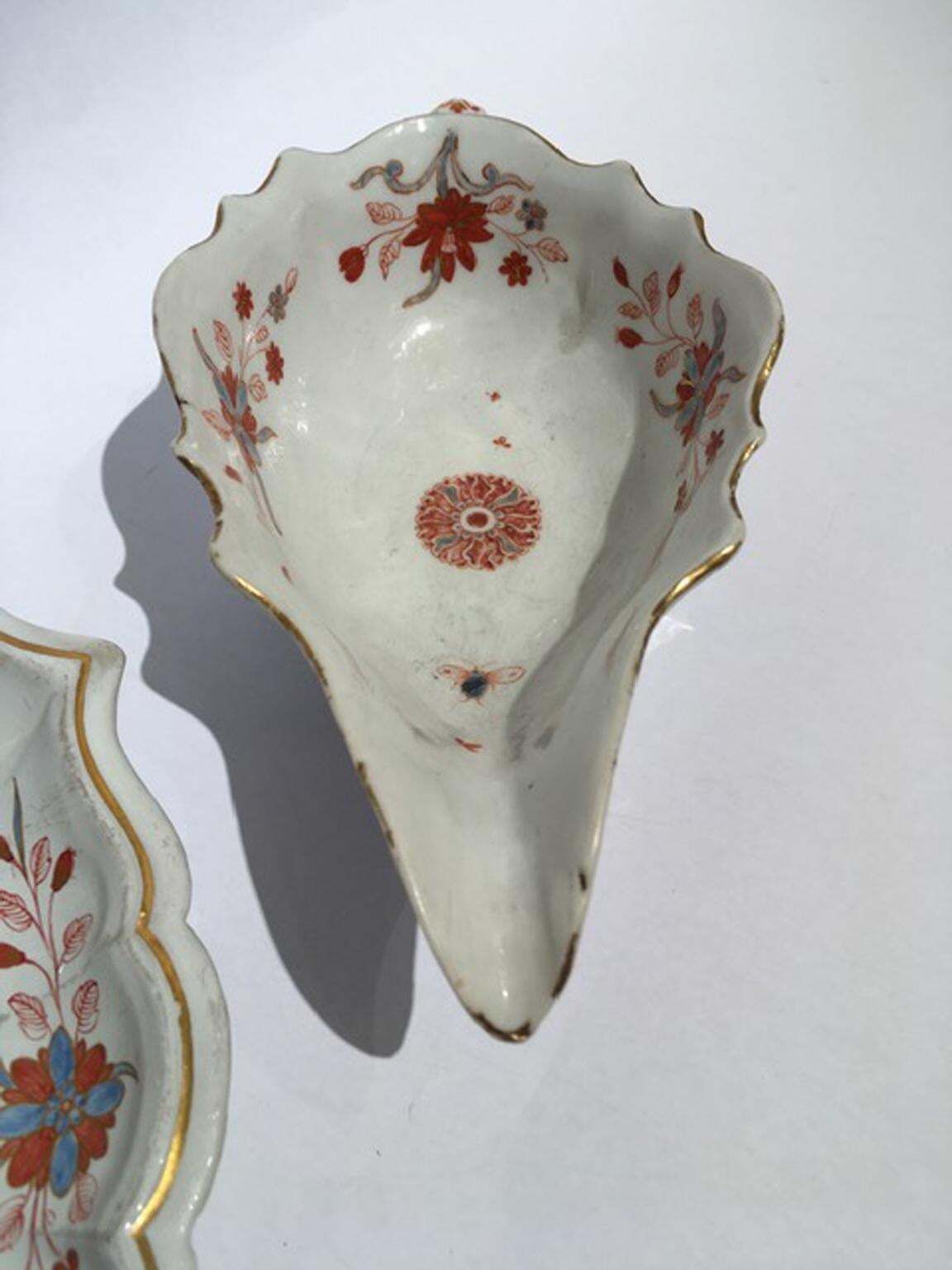 photo for sale Italy Richard Ginori 18th Century Porcelain Sauce Terrin Floral Drawings