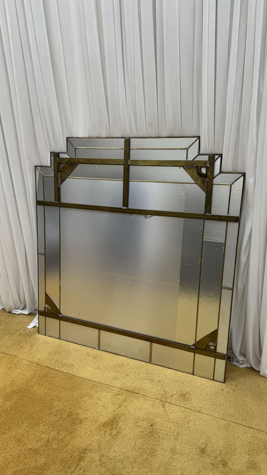 Pair Of Art Deco Style Mirrors, 1980’s,Italy photo 1175.0