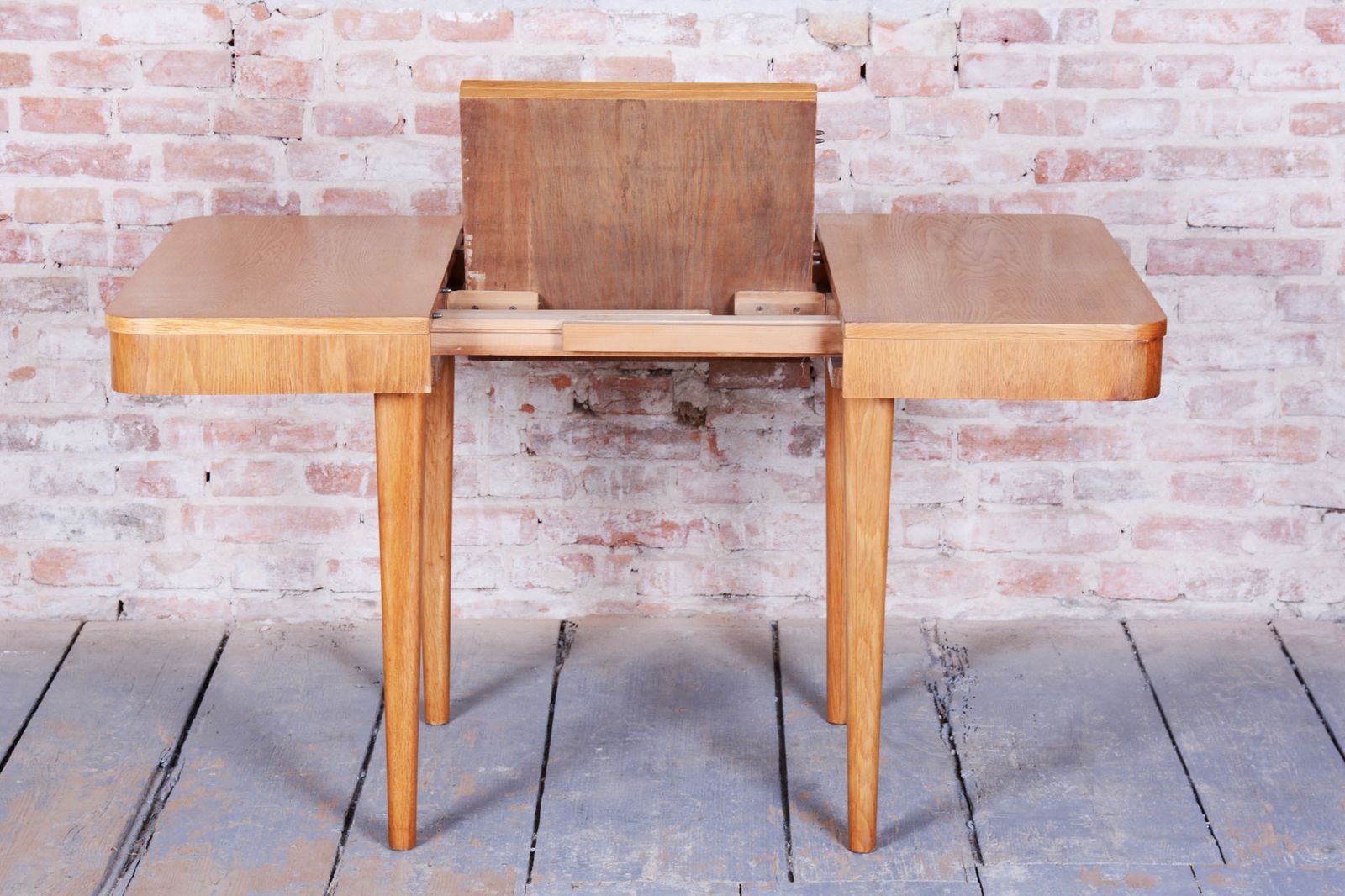 photo for sale Extendable Art Deco Dining Table, By Jindřich Halabala, Up Závody, Czech, 1940s