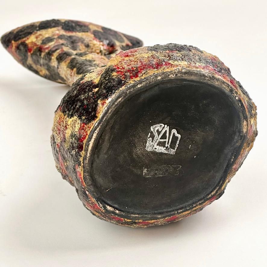 photo for sale Glazed Ceramic Soliflower Vase By Società Anonima Marina Rep. San Marino 1959