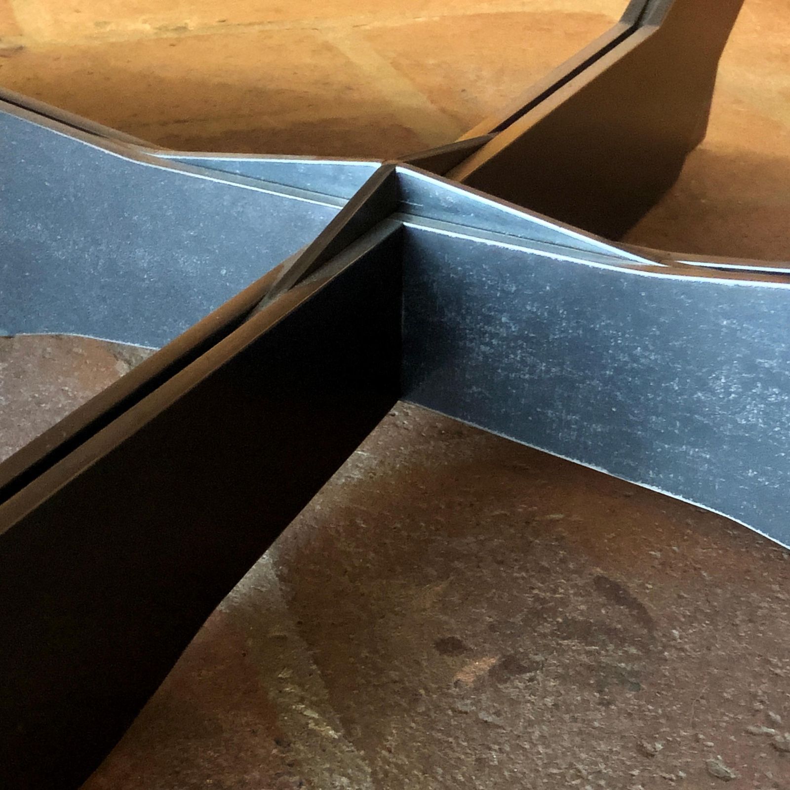 Contemporary Cast Bronze & Black Steel Coffee Table By Atelier Erwan Boulloud photo buy