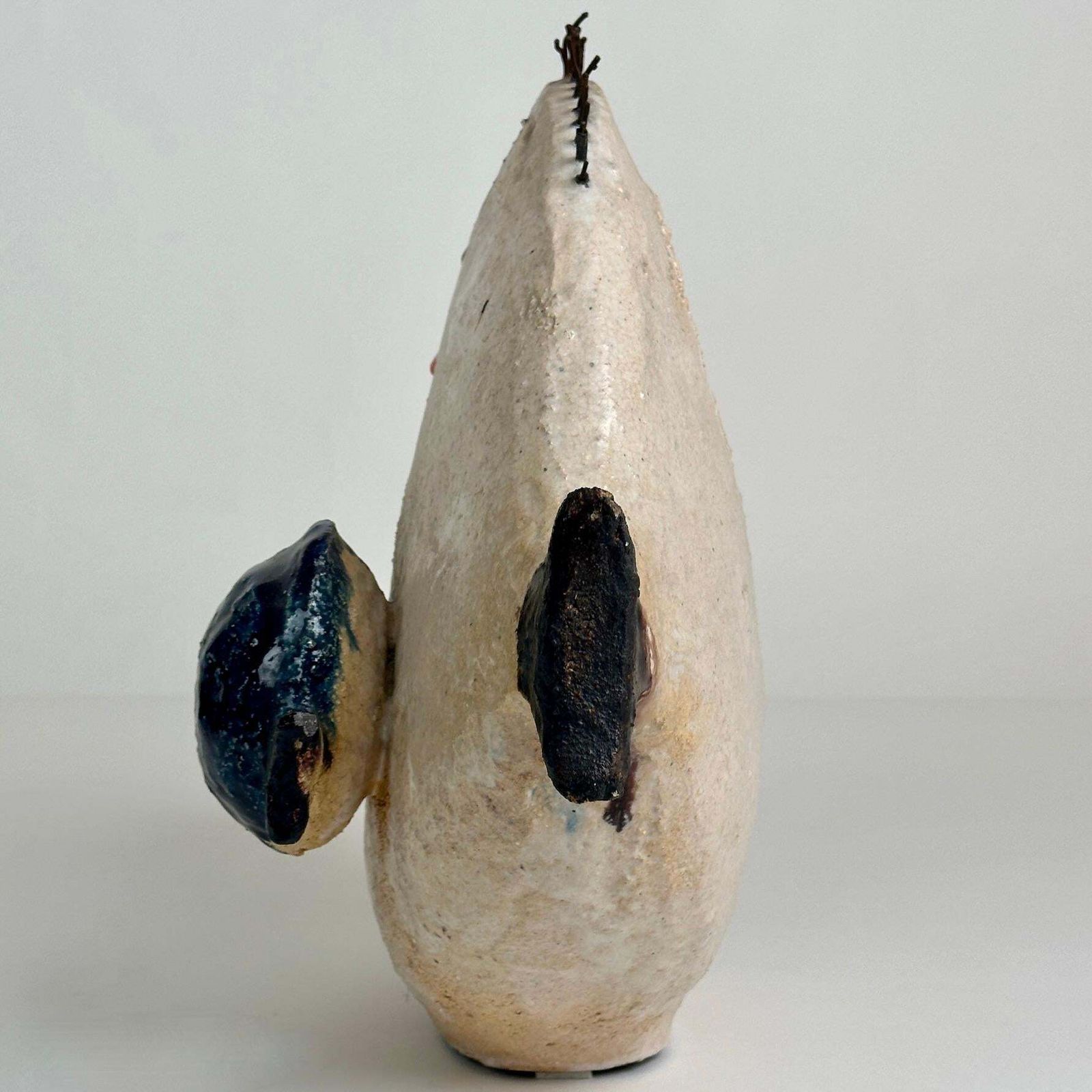 Mid Century Modern Italian Glazed Ceramic Fish Sculpture By Ivo De Santis photo vinterior