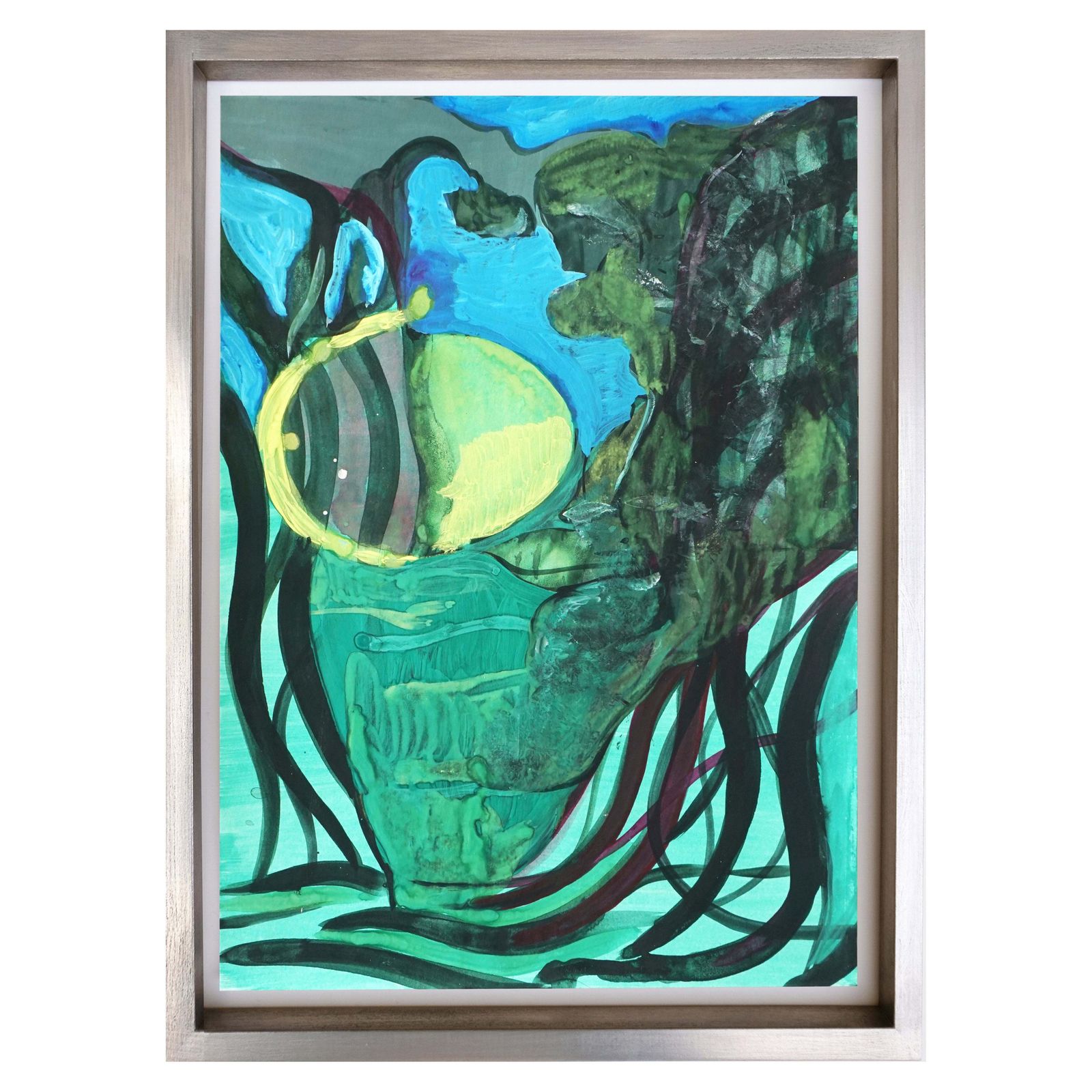 "A Circle Of Light" 2019 20 Tempera & Acrylic On Paper By Alessandro Roma