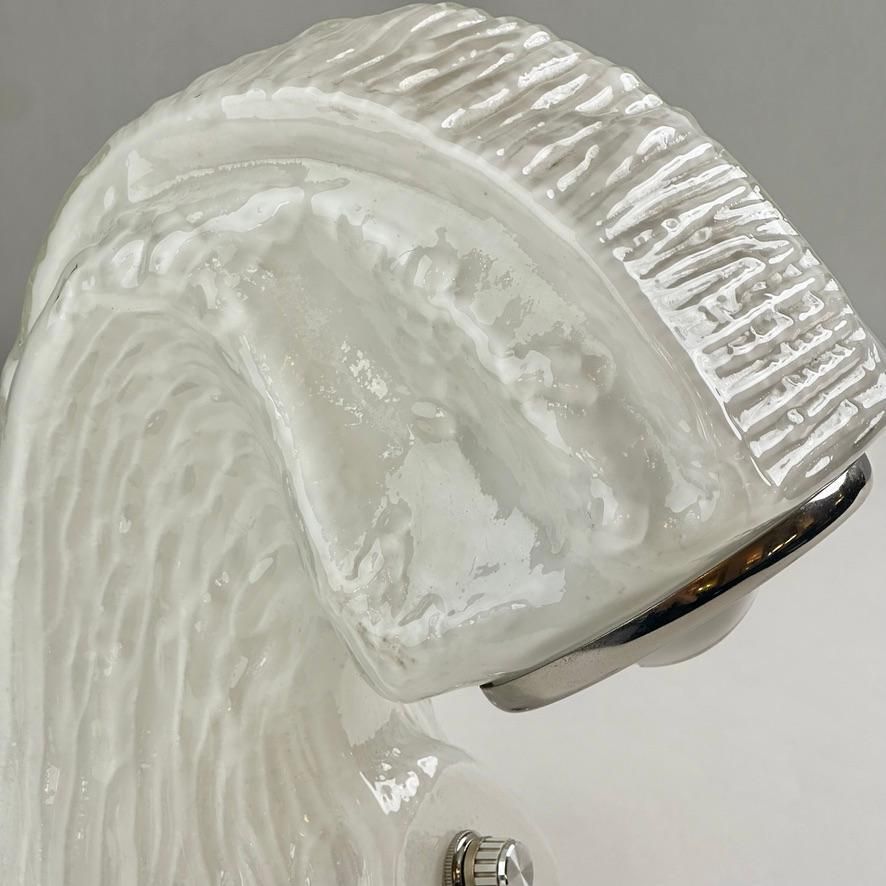 photo for sale Late 20th Century Osso Bark Effect Glass Table Lamp By Carlo Nason For Mazzega