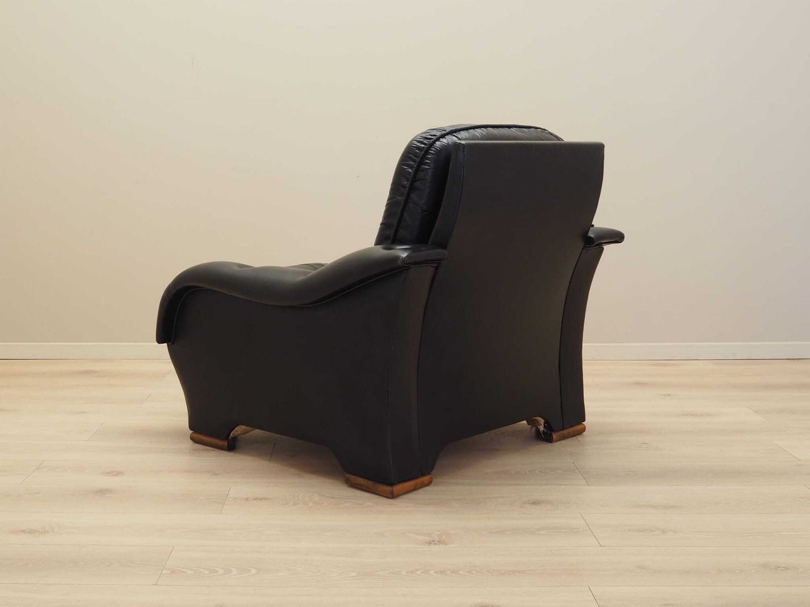 Black Armchair Italian Design 1980s  Manufacture: Italy photo buy