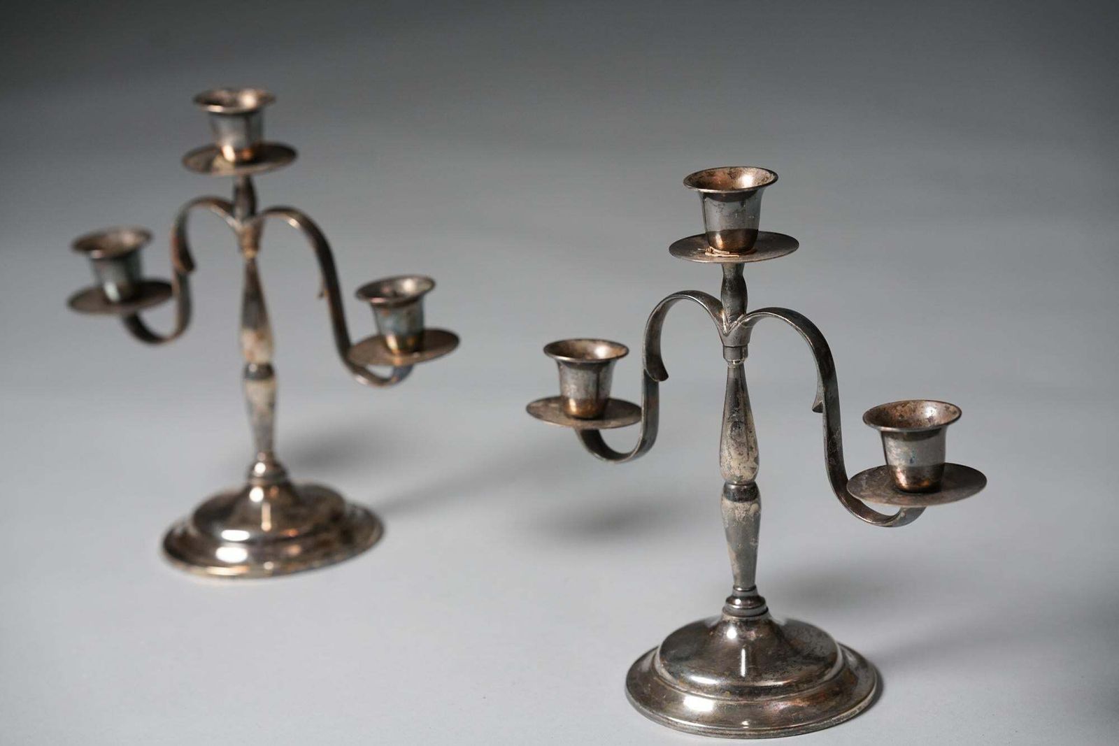 Pair Of Paavo Tynell Candle Sticks For Taito Oy, 1920s photo 934.0