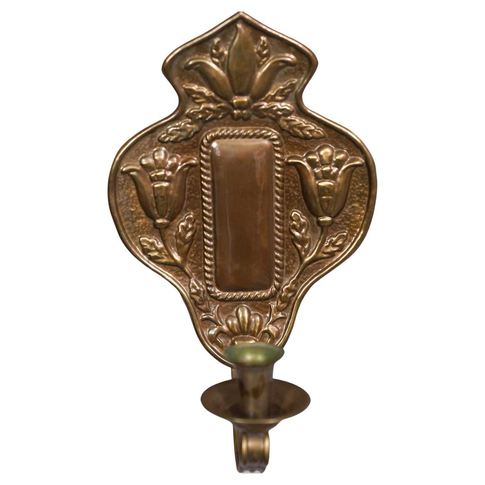 Finnish Brass Candle Sconce Model 1100 By Taidetakomo Hakkarainen, 1920s/1930s