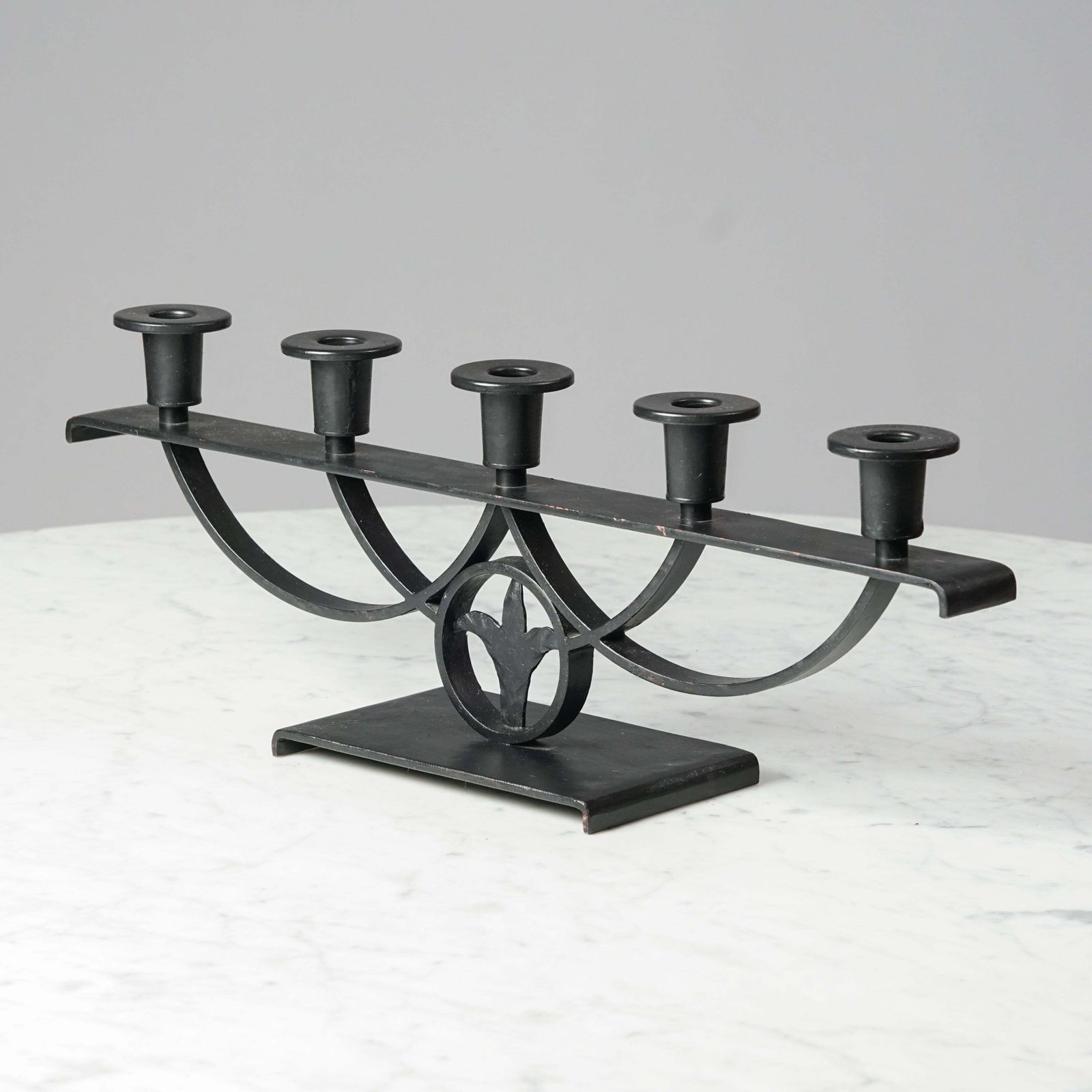 Iron Candelabra By Taidetakomo Hakkarainen, Early 1900s, Finland photo for sale