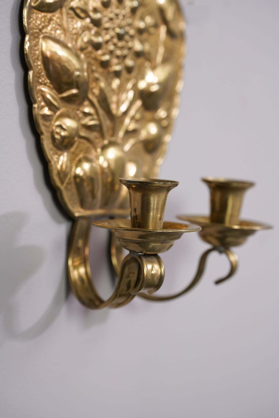 Finnish Brass Candle Sconce Model 1101 By Taidetakomo Hakkarainen, 1920s/1930s photo 1911.0