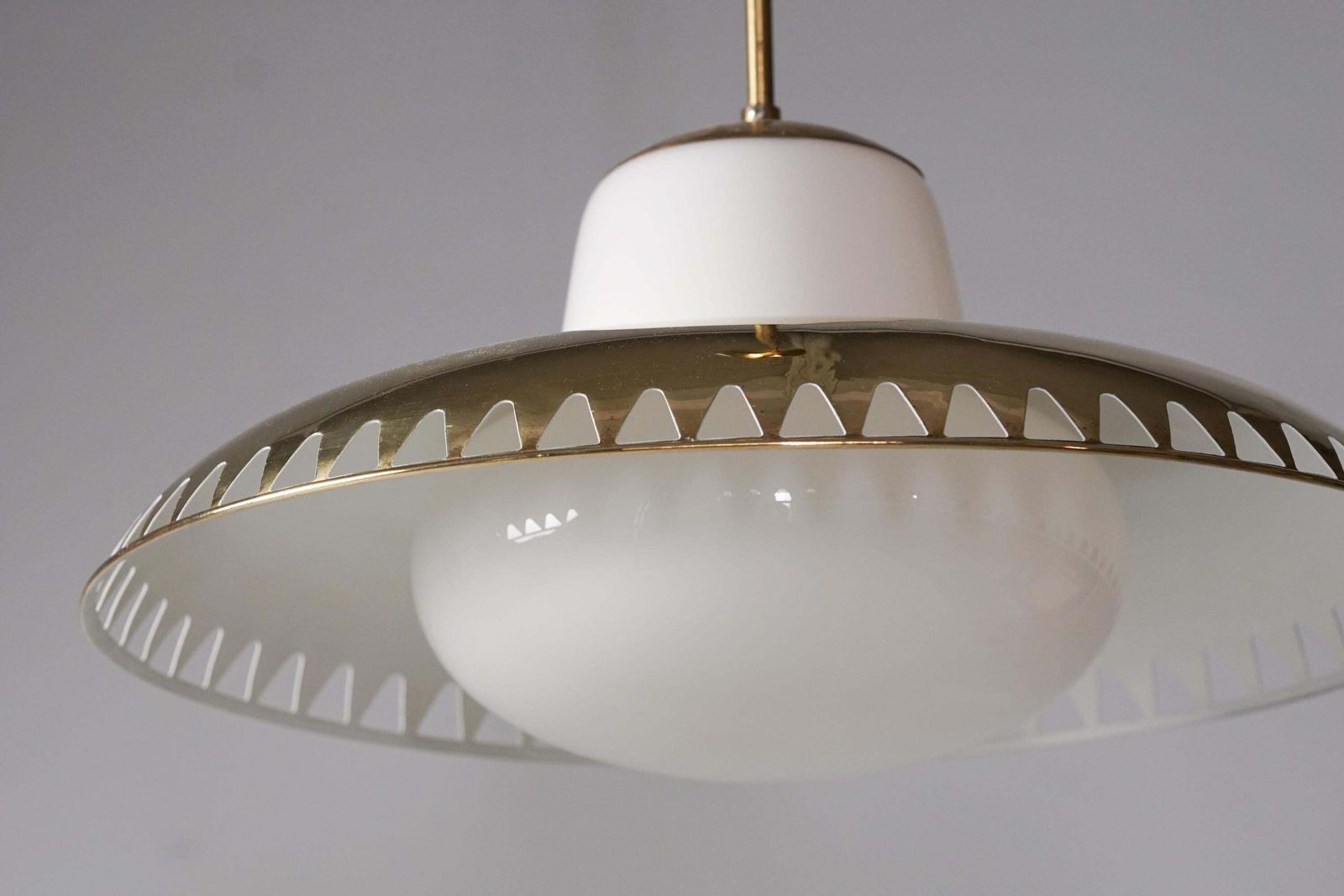 photo furniture Pair Of Brass Pendants By Lisa Johansson Pape & Gunilla Jung, Orno Oy, 1950s