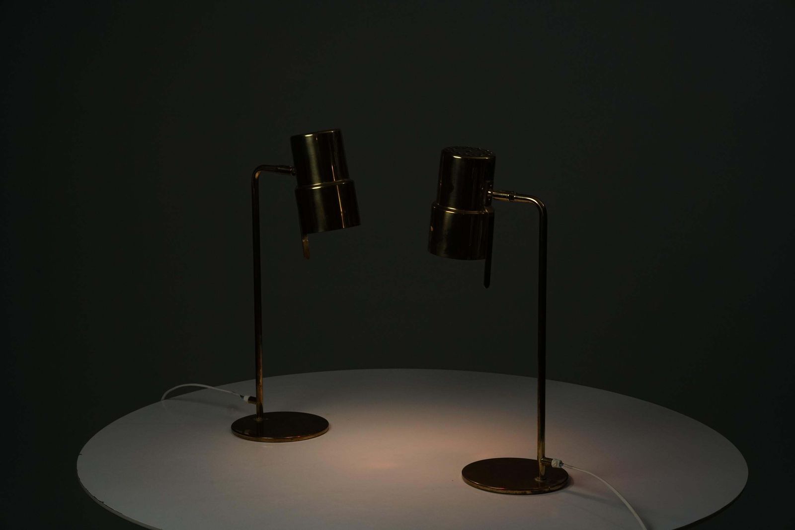 Lighting Rare Pair Of Model G154 Table Lamps, Hans Agne Jakobsson, Ab Markaryd, 1960s photo