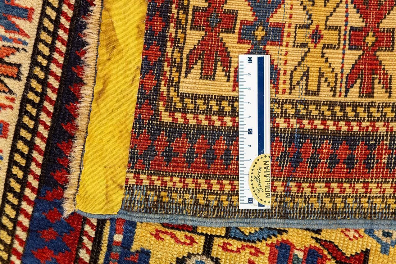 Antique Kuba Runner Caucasian Gold Field photo vintage