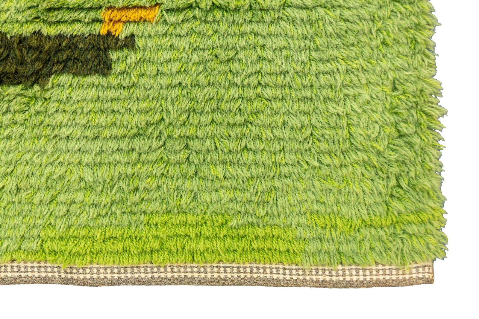 Rya Rug Swedish Green Color photo 841.0