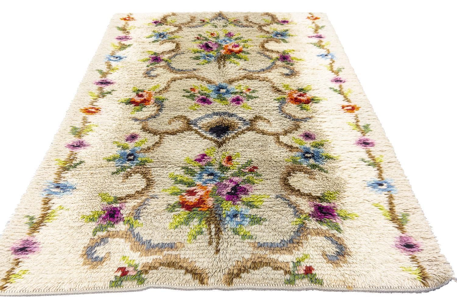 Rya Swedish Rug Mid Century Modern Vintage Design photo furniture