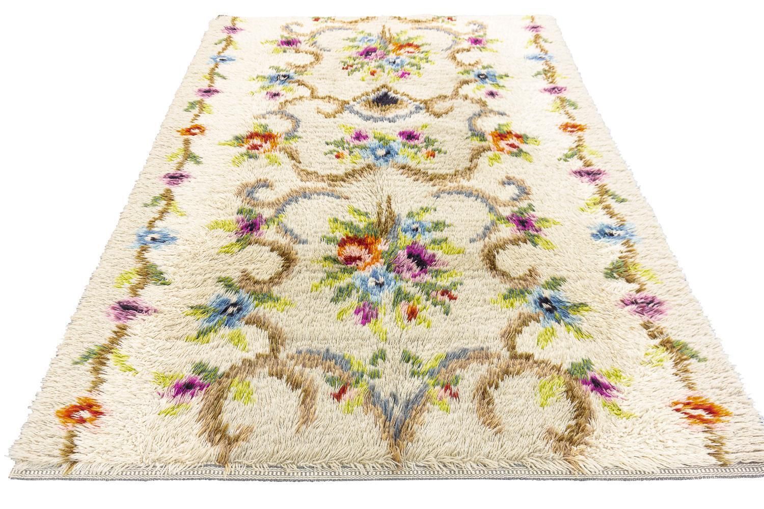 Rya Swedish Rug Mid Century Modern Vintage Design photo for sale